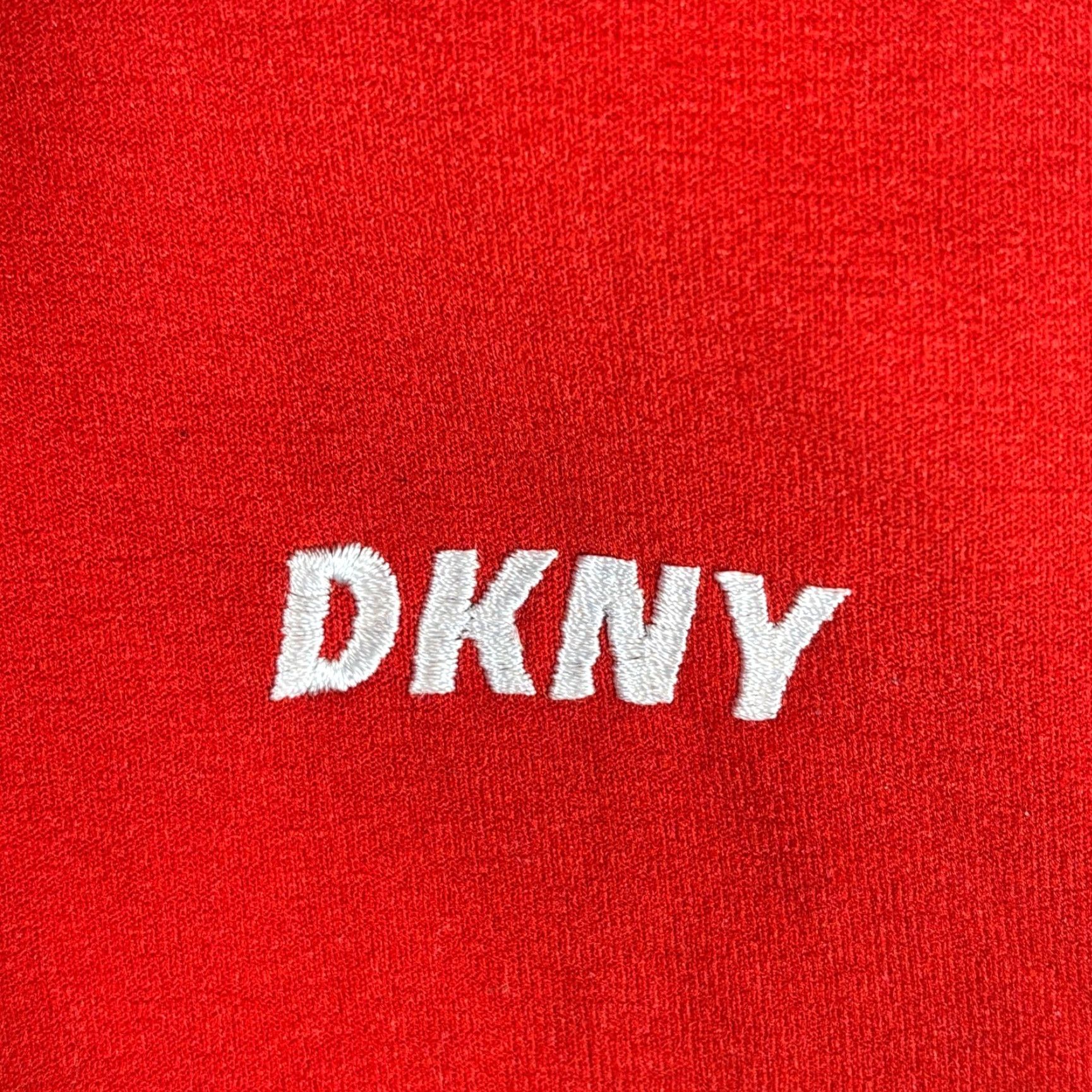 Vintage VINTAGE DKNY Hooded Vest Womens S Red Made In USA Full Zip Sleeveless 90s Y2K Size S / US 4 / IT 40 - 3 Thumbnail