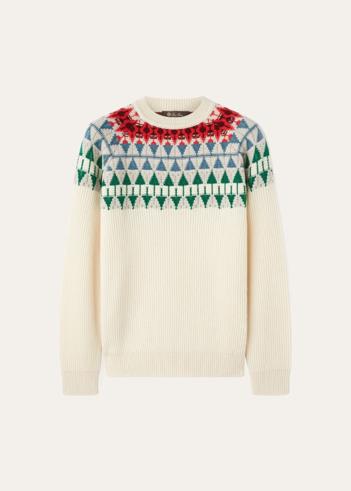 o1srvl11e1224 Girocollo Cashmere Sweater in Multicolor