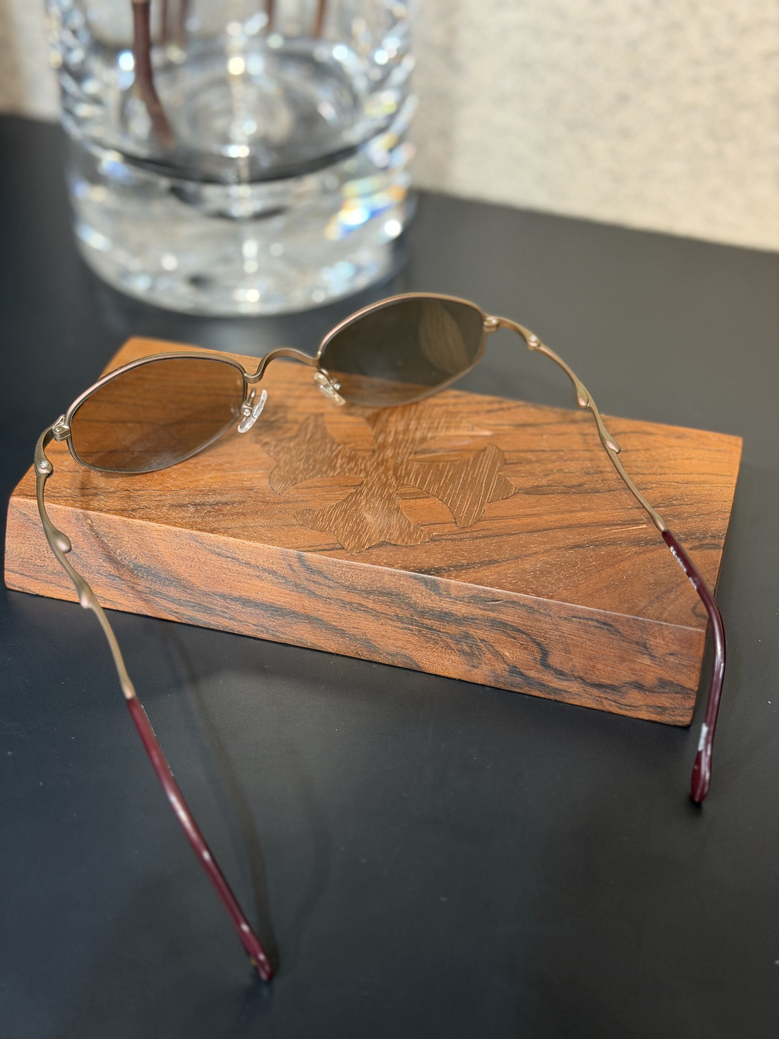 Jean Paul Gaultier Jean Paul Gaultier 56-0018 Brown Gold Oval Sunglasses Size ONE SIZE - 2 Thumbnail