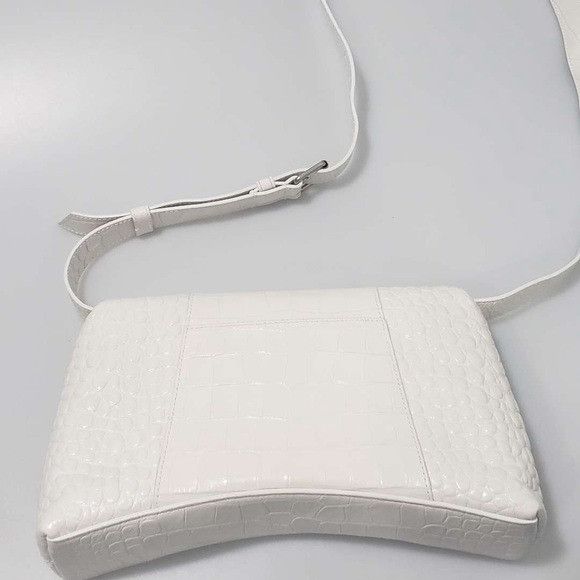 Balenciaga Balenciaga Downtown Small Shoulder Bag Crocodile Embossed Wh Size ONE SIZE - 3 Thumbnail