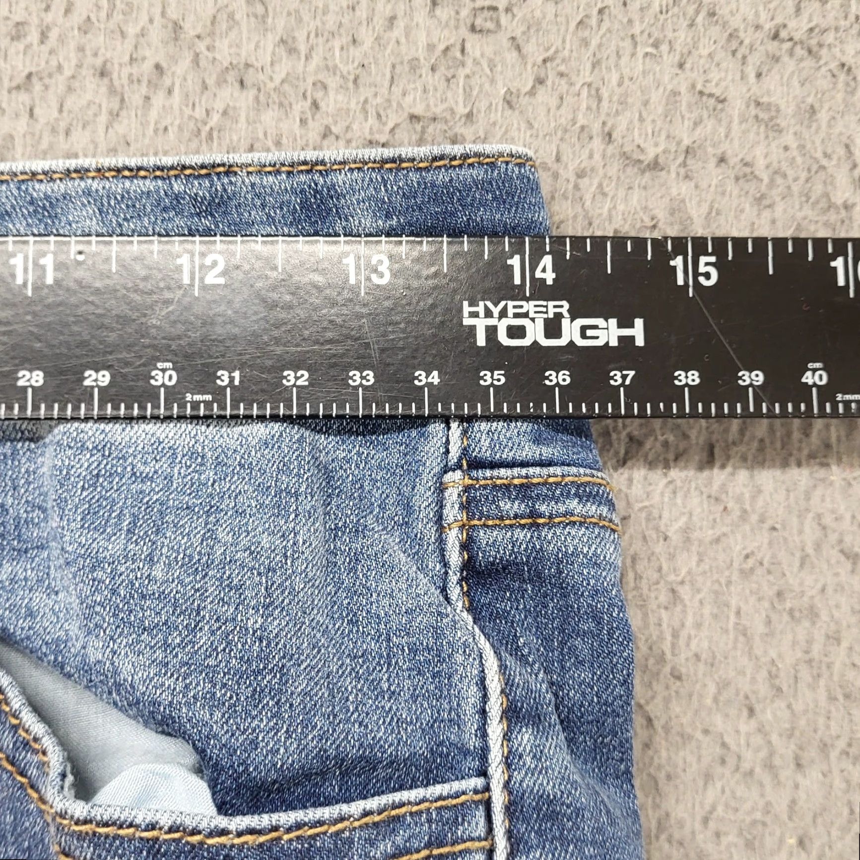 Vintage Rue 21 Jeans Juniors 5/6R Blue Mid Rise Skinny Flex Distressed Denim Preppy Jeans Shirt? Size 27" / US 4 / IT 40 - 7 Thumbnail