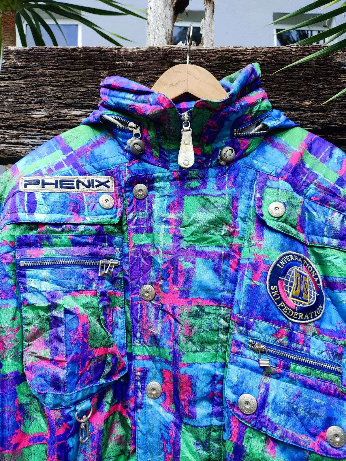 Phenix VTG 90s PHENIX FIS Limited Ski Jacket – Neon Abstract Print Size US L / EU 52-54 / 3 - 3 Thumbnail