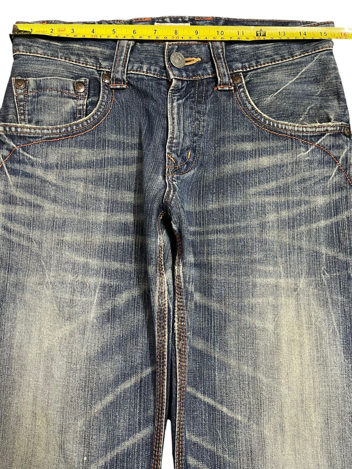 Edwin Edwin XV Exclusive Vintage Blue Faded Wash Baggy Jeans Size US 30 / EU 46 - 11 Thumbnail