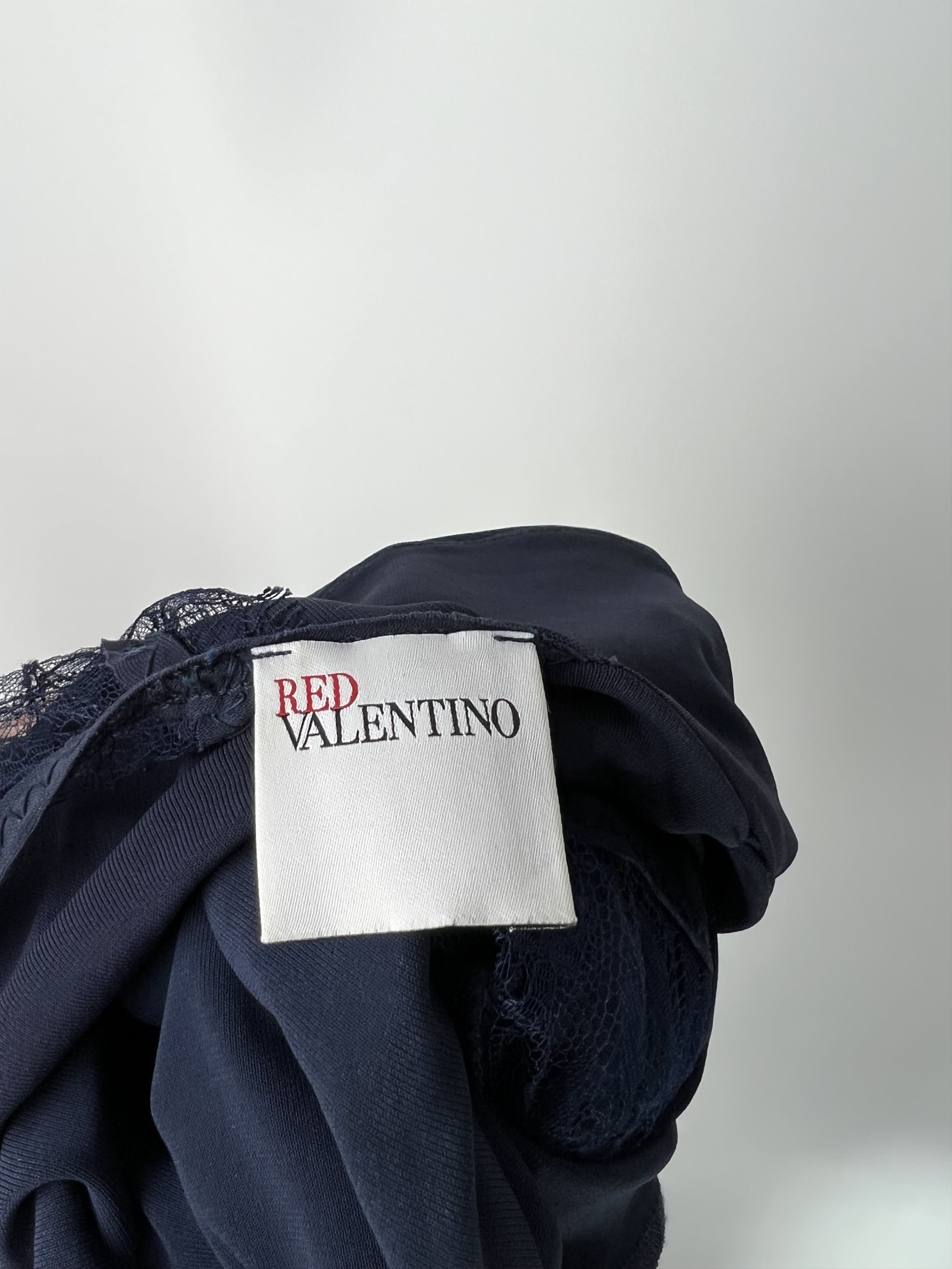 RED Valentino Red Valentino Sleeveless Mini Dress Lace Tulle Back Size XS Size XS / US 0-2 / IT 36-38 - 4 Thumbnail