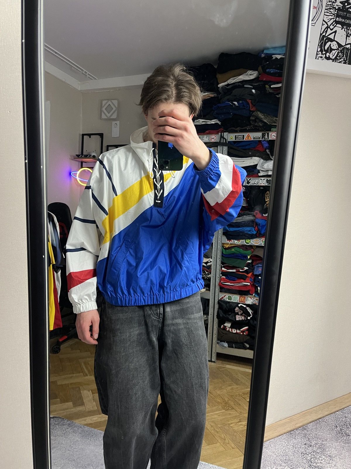 Polo Ralph Lauren Polo Ralph Lauren Windbreaker Anorak Jacket Multicolor Rare Size US L / EU 52-54 / 3 - 2 Thumbnail