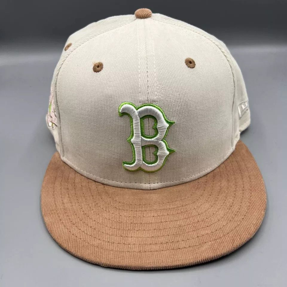 New Era Boston Red Sox Hat Men 7 3/8 59Fifty New Era Fitted Cap New Size ONE SIZE - 2 Thumbnail