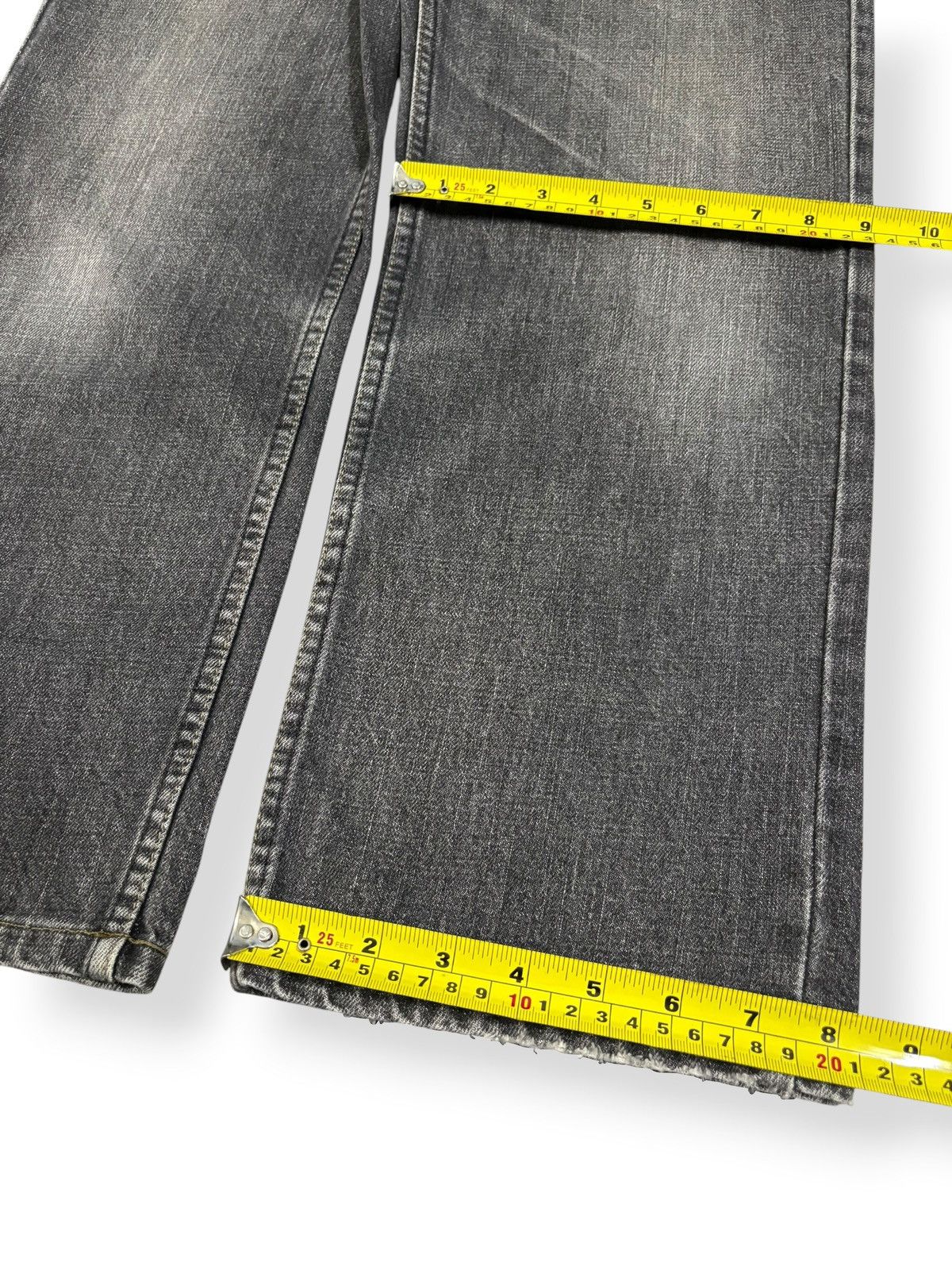 Levi's Vintage Y2K Levis 533 Charcoal Black Faded Wash Jeans Size US 30 / EU 46 - 16 Thumbnail