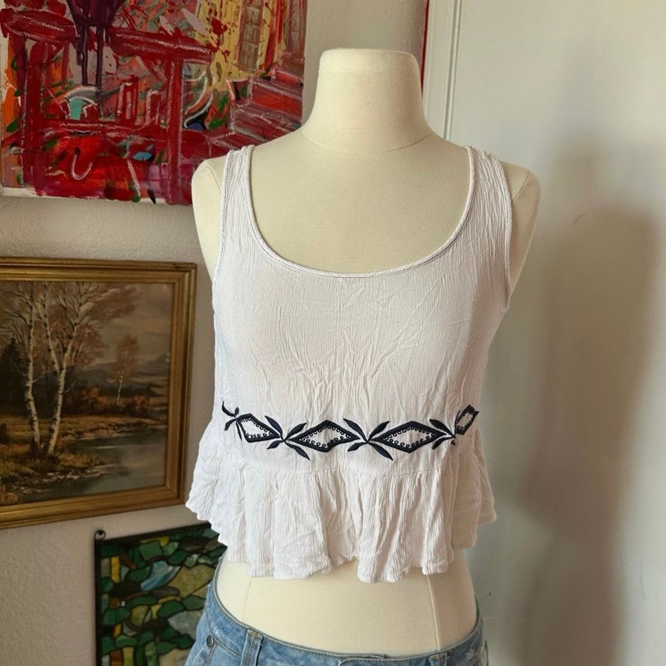 Other paper crane white and black tank top Size M / US 6-8 / IT 42-44 - 1 Thumbnail
