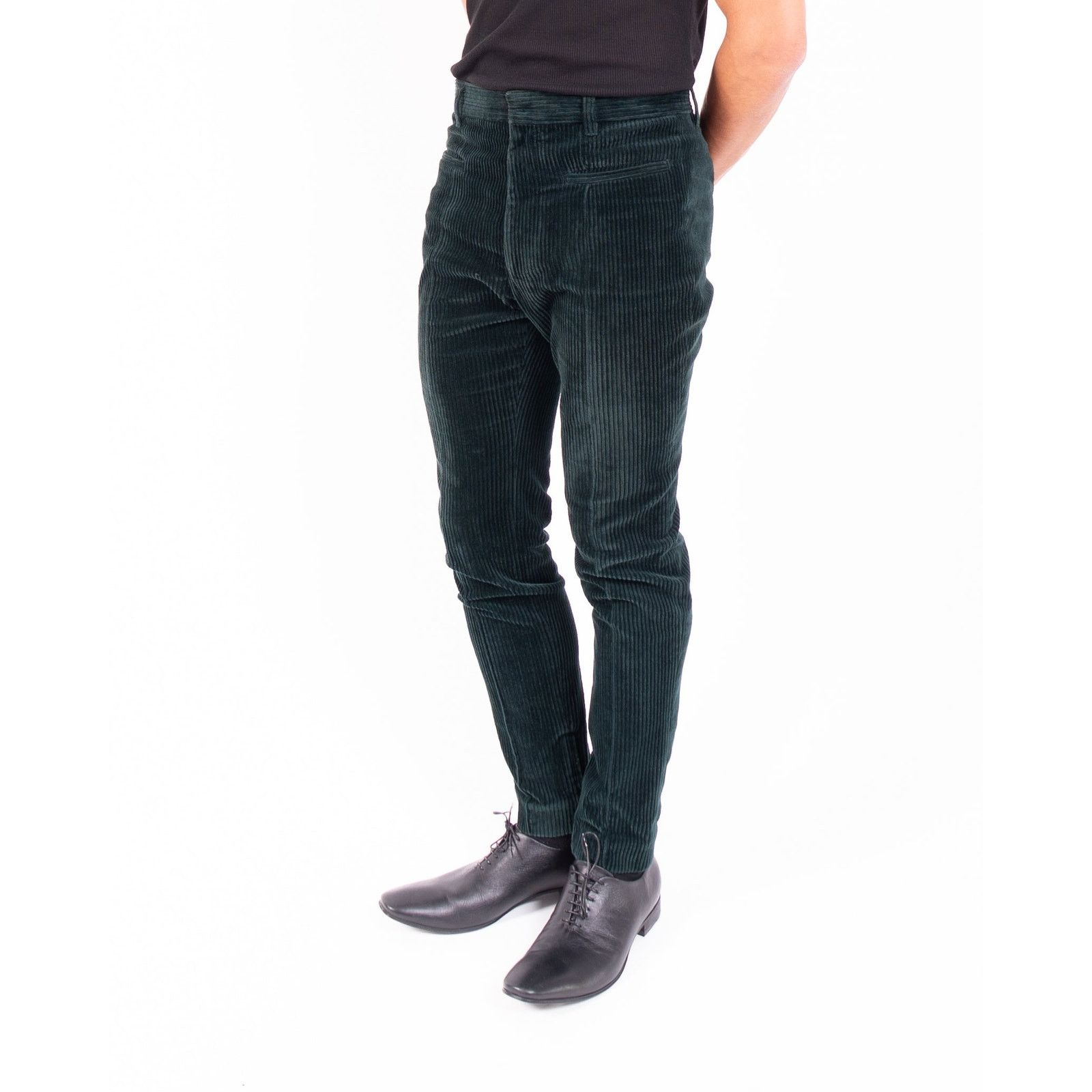 Haider Ackermann FW15 Skinny Pants in Green Corduroy Size US 30 / EU 46 - 6 Thumbnail