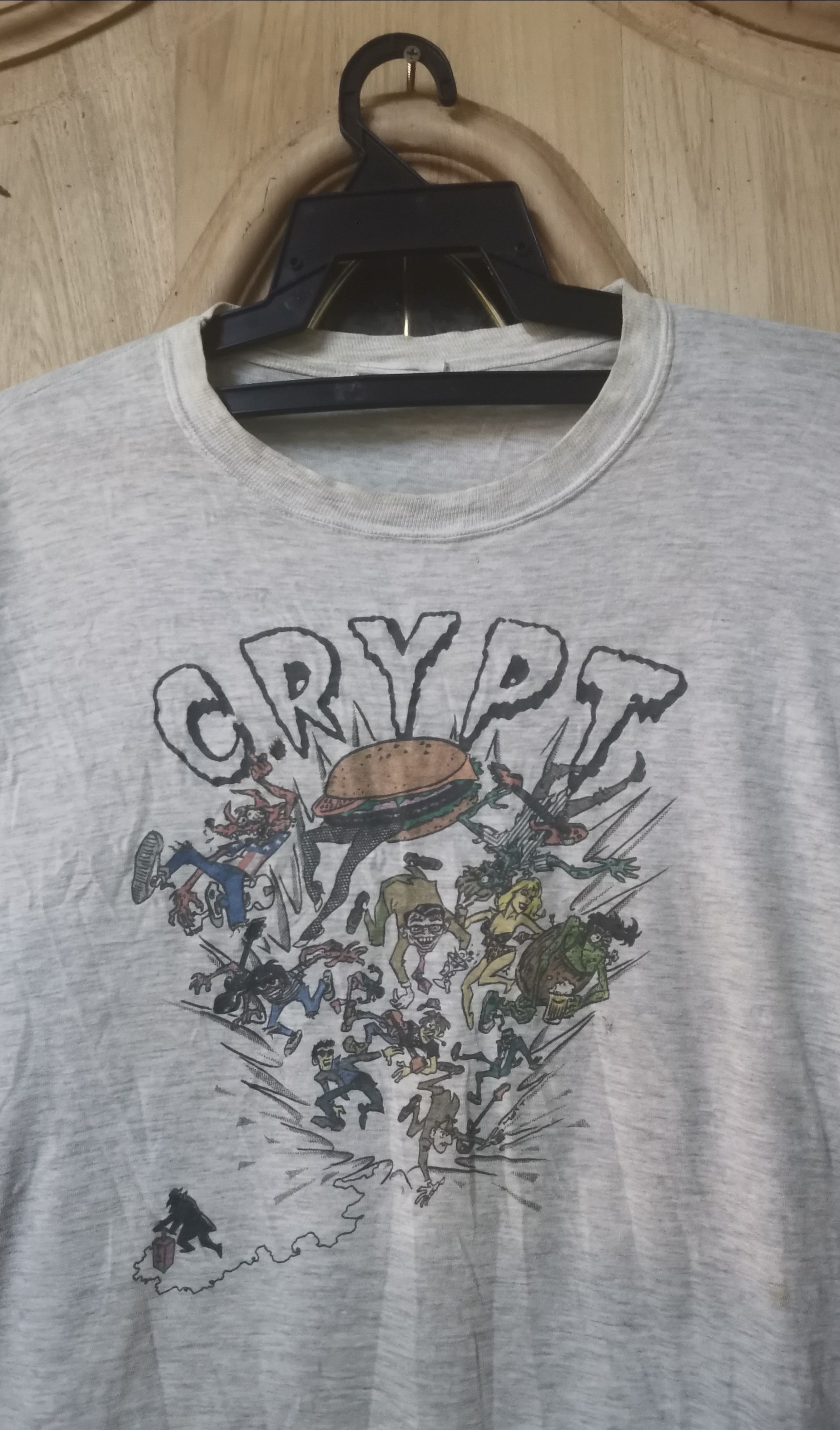 Vintage Vintage CRYPT RECORD T-shirt Size US L / EU 52-54 / 3 - 2 Thumbnail