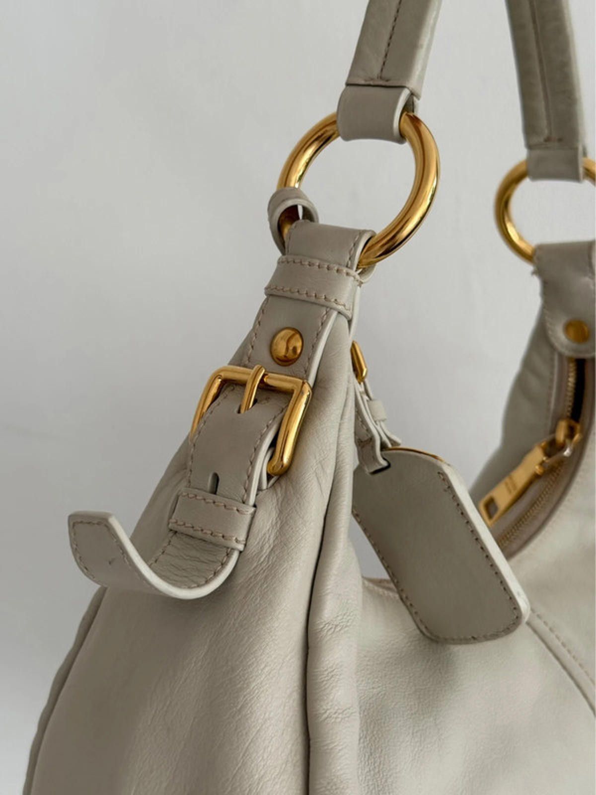 Prada Prada Vitello Daino Hobo Bag Size ONE SIZE - 10 Thumbnail