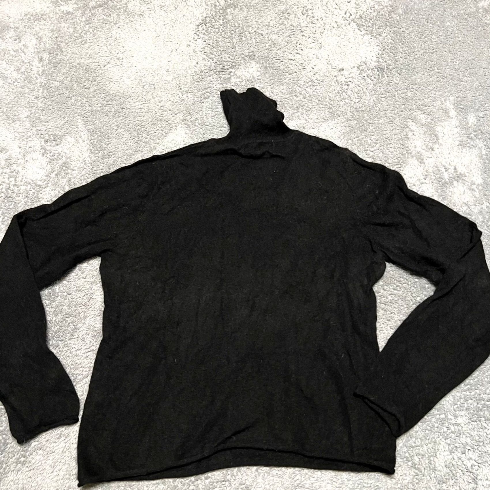 Vintage Magaschoni Sweater Womens Large Petite Black 100% Cashmere Turtleneck Pullover PL Petite Women Mens? Size L / US 10 / IT 46 - 3 Thumbnail