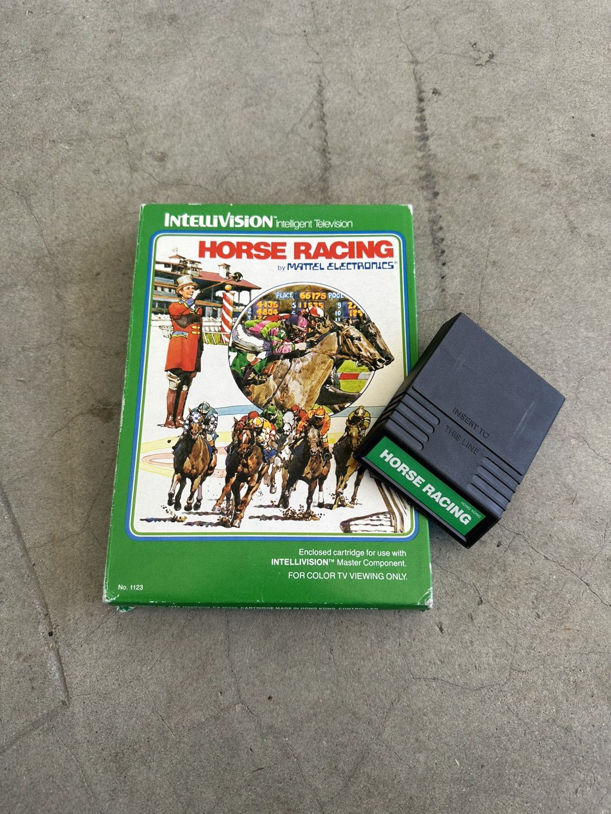 Nintendo VTG 1979 Mattel Horse Racing Intellivision Video Game Size ONE SIZE - 1 Thumbnail