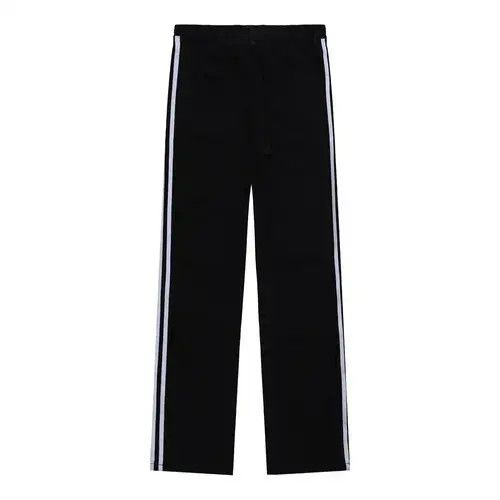 Jean Street trend color block casual side stripe straight jeans Size US 32 / EU 48 - 2 Thumbnail