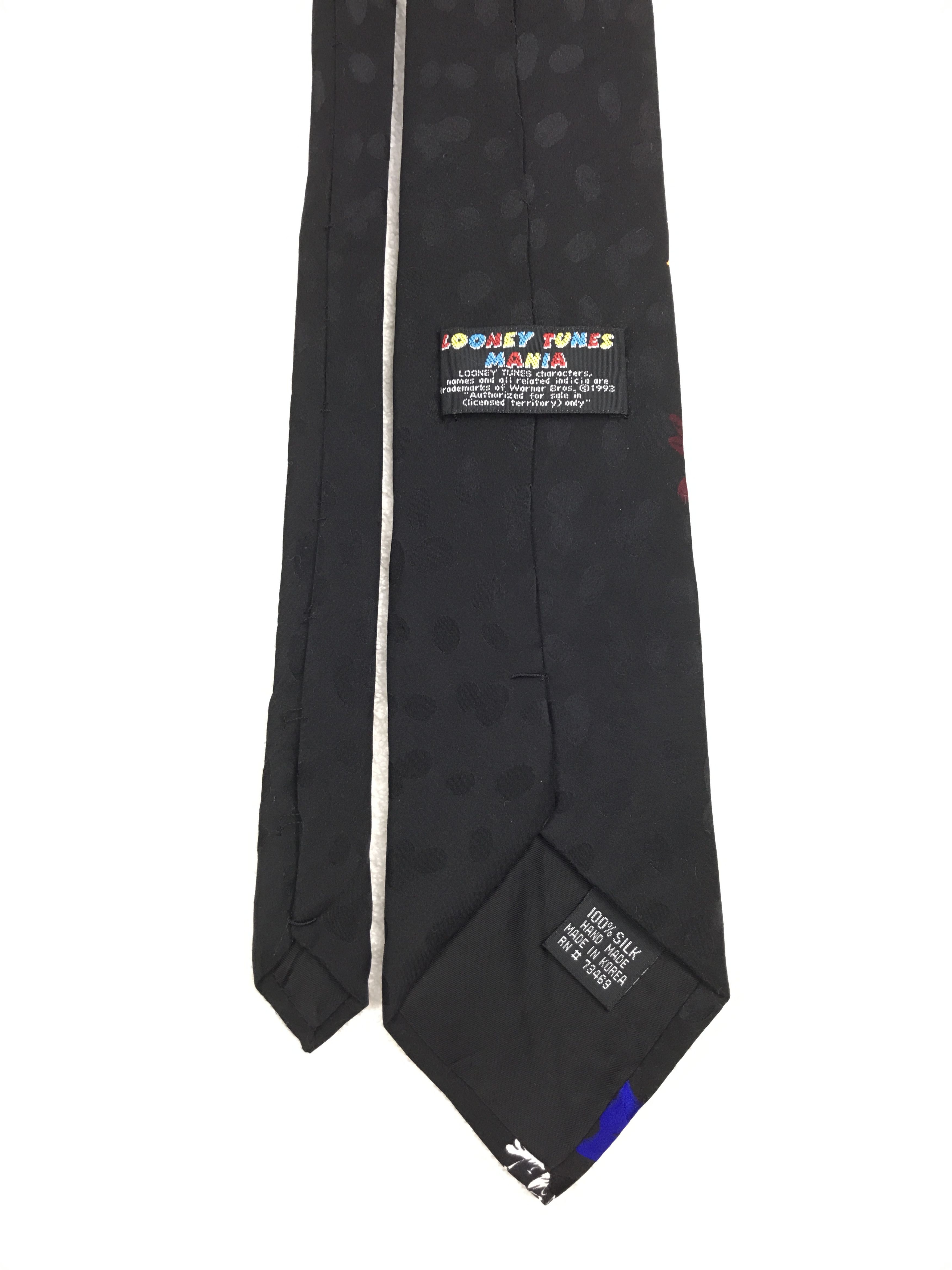 Designer × Vintage Vintage Looney Tunes Mania Silk Necktie Size ONE SIZE - 4 Thumbnail