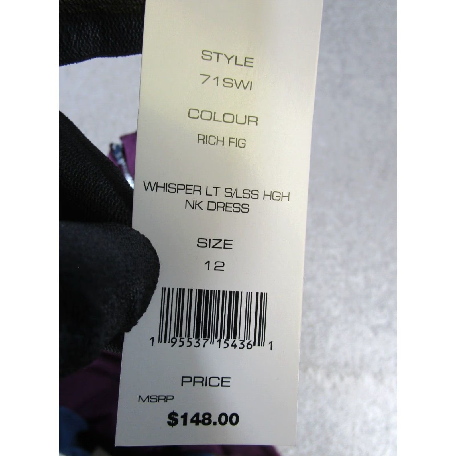 French Connection French Connection Dress Womens 12 Purple New Size XL / US 12-14 / IT 48-50 - 4 Thumbnail
