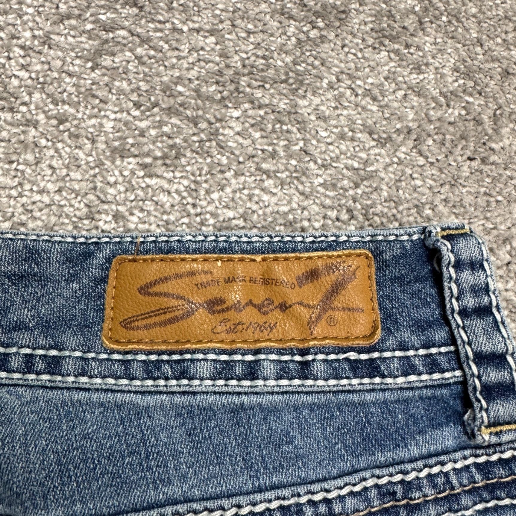 Vintage VINTAGE Seven7 Women's Jeans Cropped Denim Ankle Medium Wash 8 Blue Casual Streetwear Size 30" / US 8 / IT 44 - 5 Thumbnail