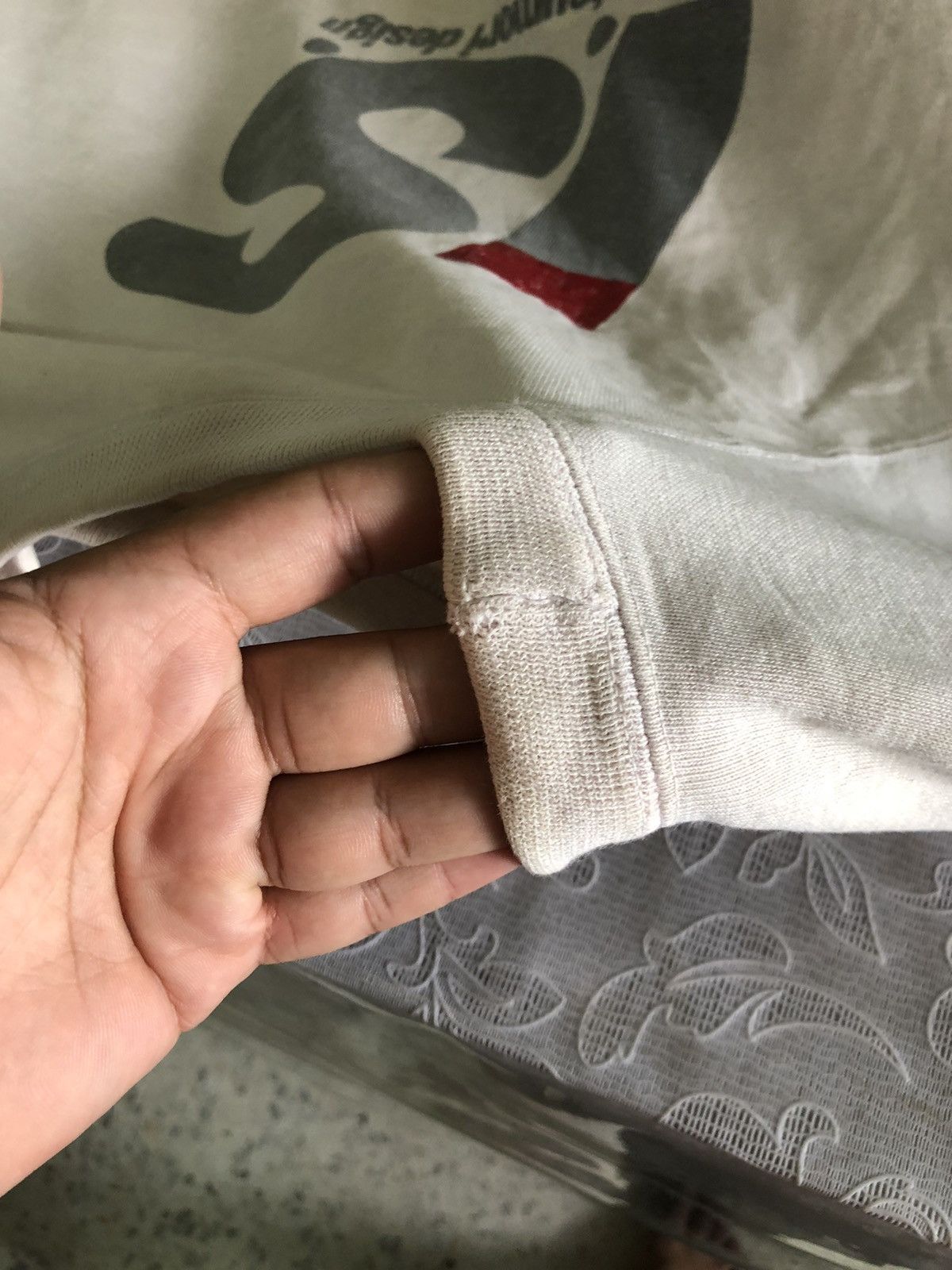 Issey Miyake Vintage 90s Issey Miyake IS Big Logo Distressed Crewneck Size M / US 6-8 / IT 42-44 - 18 Thumbnail