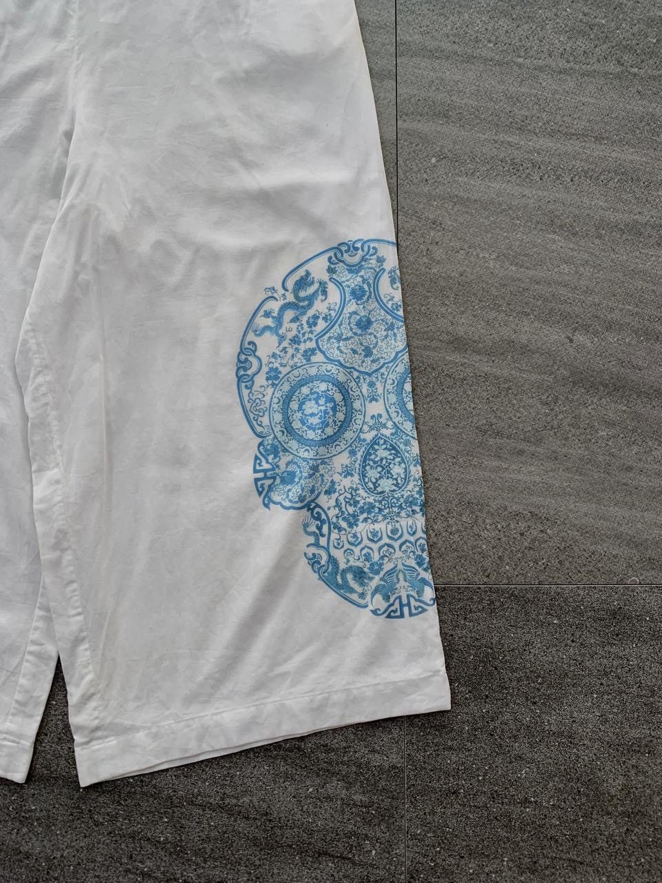 Junya Watanabe FREE TAX! Skull Graphic Relaxed/Easy Pants Size US 31 - 3 Thumbnail
