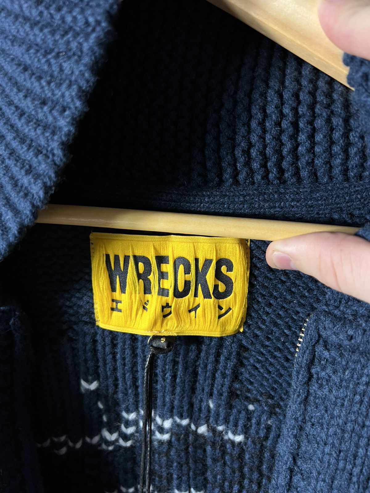 Edwin NWT Edwin x Klasse Wrecks Timer Cardigan Navy Size S Y2K Size US S / EU 44-46 / 1 - 15 Thumbnail