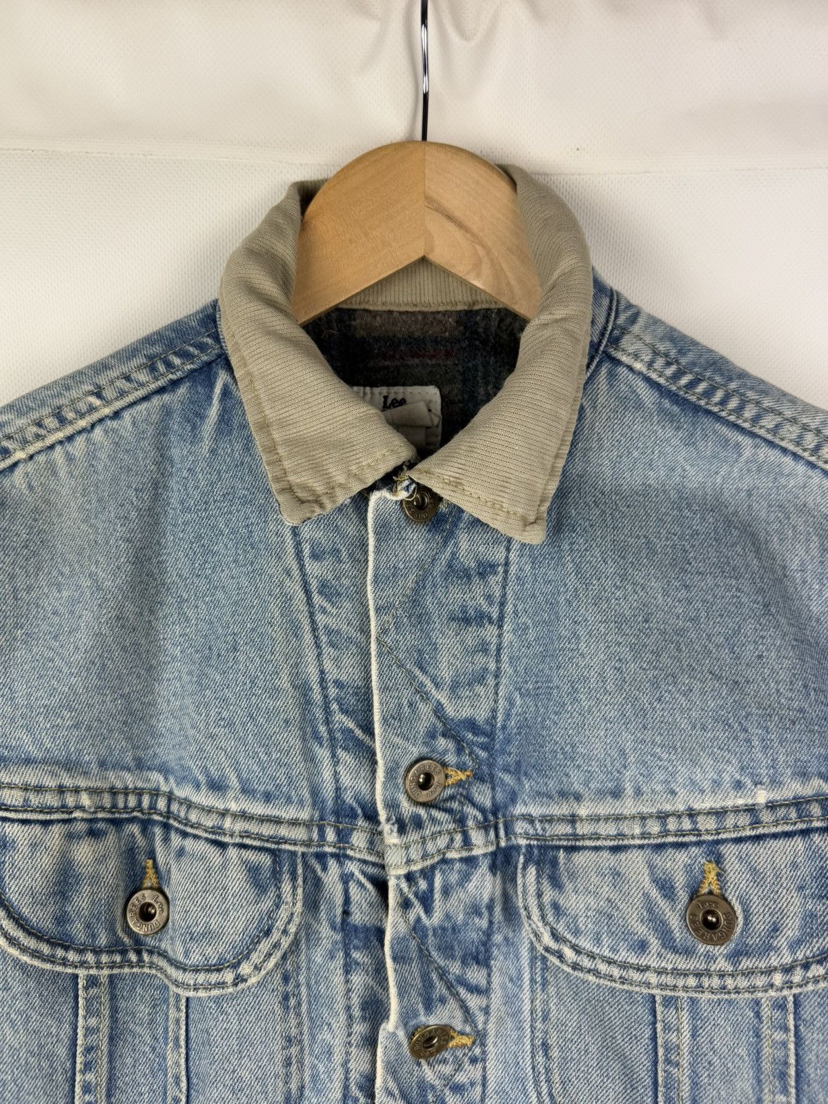 Lee × Vintage Lee Dungarees Vintage Blanket Lined Denim Trucker Jacket Size US M / EU 48-50 / 2 - 6 Thumbnail