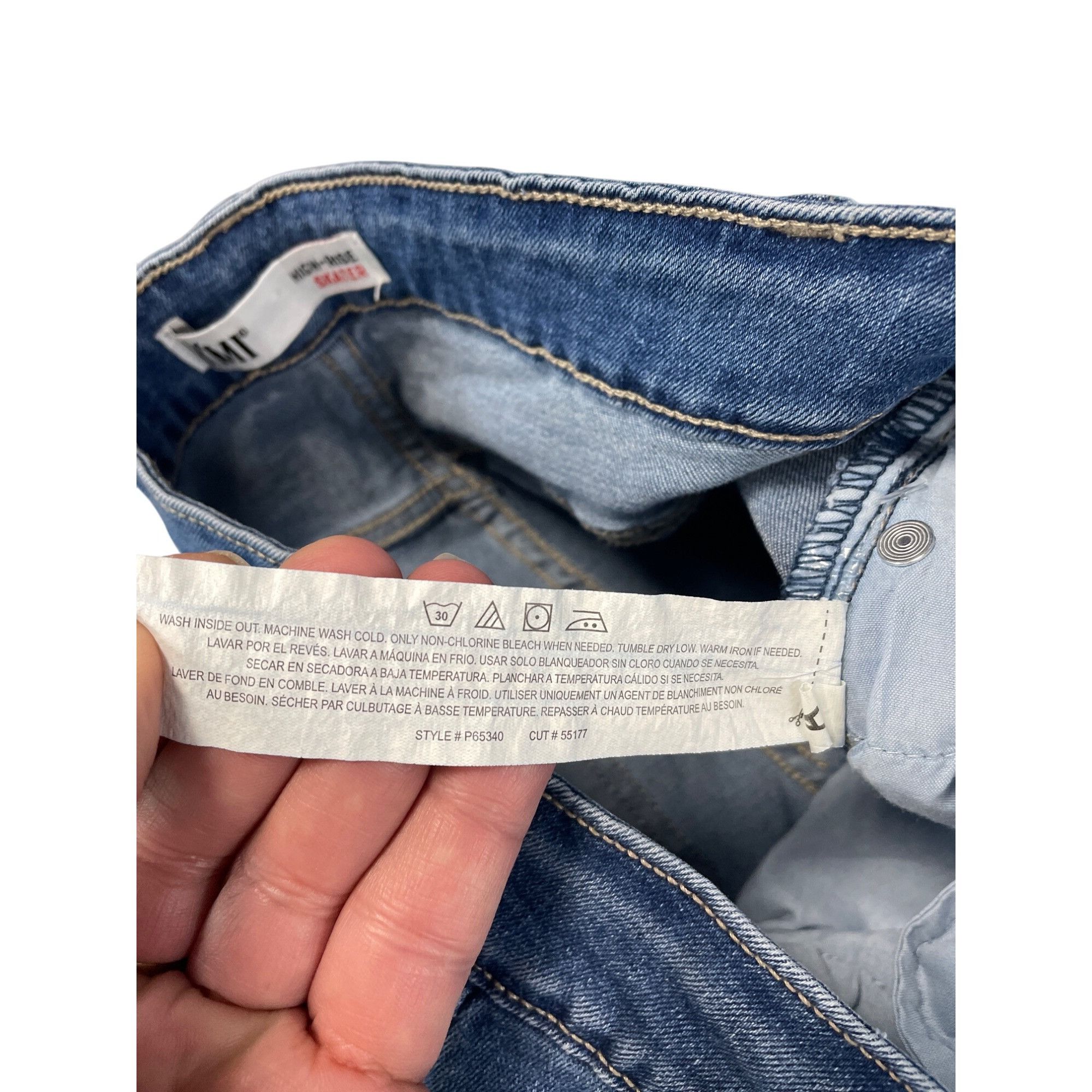 Other YMI High-Rise Skater Wide-Leg womans blue denim Jeans Size 3 Size 26" / US 2 / IT 38 - 6 Thumbnail