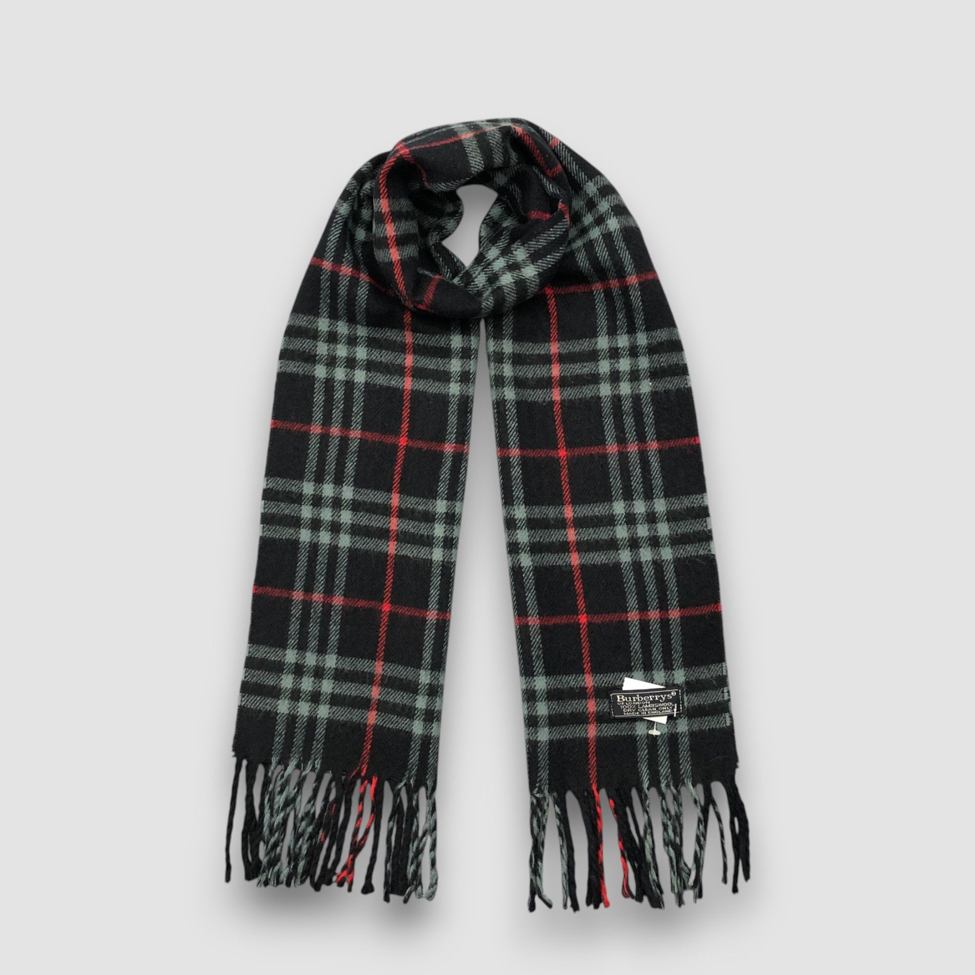 Burberry Vintage Burberry Scarf Muffler Wool Cashmere Scarves Size ONE SIZE - 1 Thumbnail