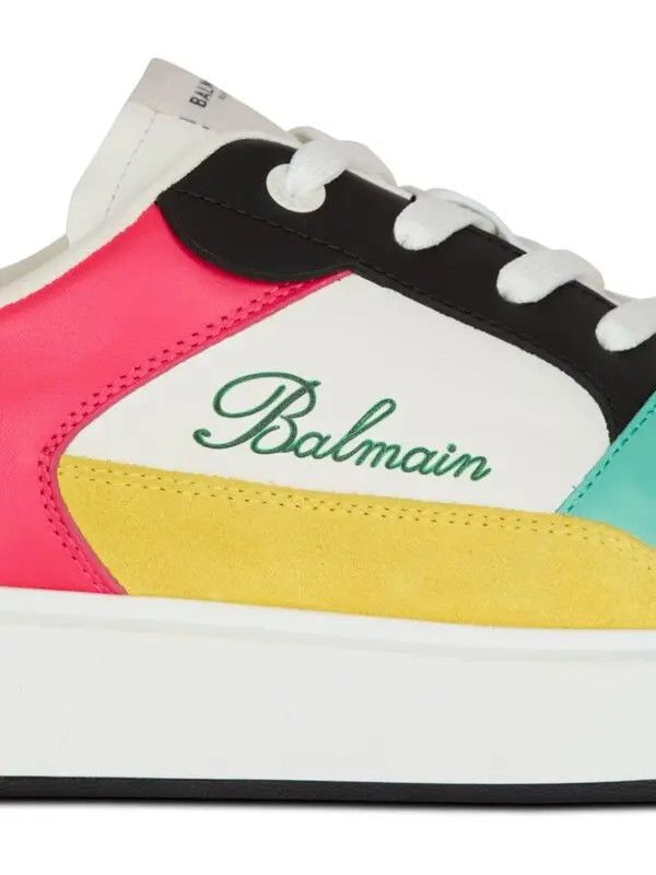 Balmain o1s1wg111225 B-Court Flip Sneakers in Multicolor Size US 7 / EU 40 - 4 Thumbnail