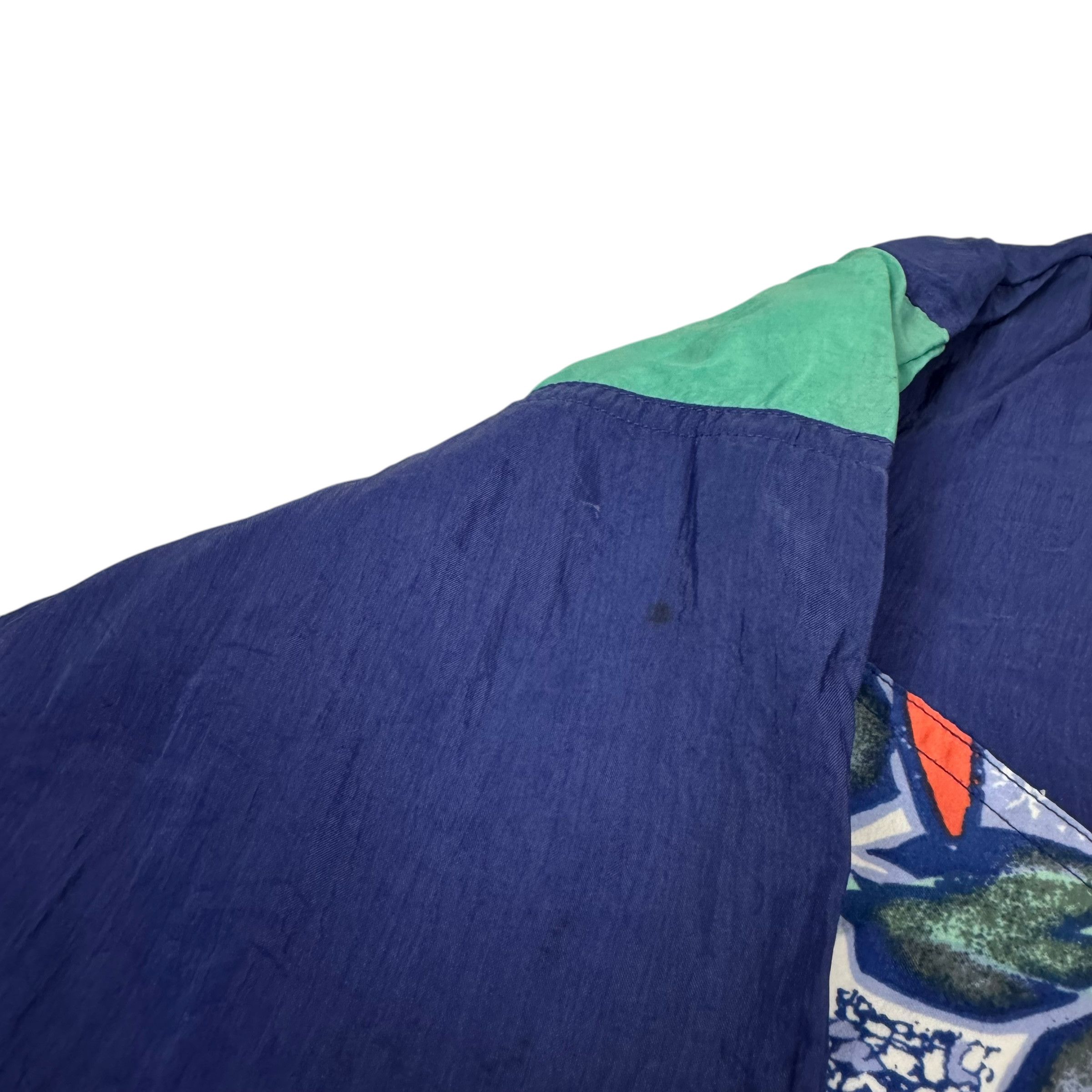 Adidas × Vintage Adidas Men's Blue Spellout Full Zip Windbreaker Jacket S Size US S / EU 44-46 / 1 - 6 Thumbnail