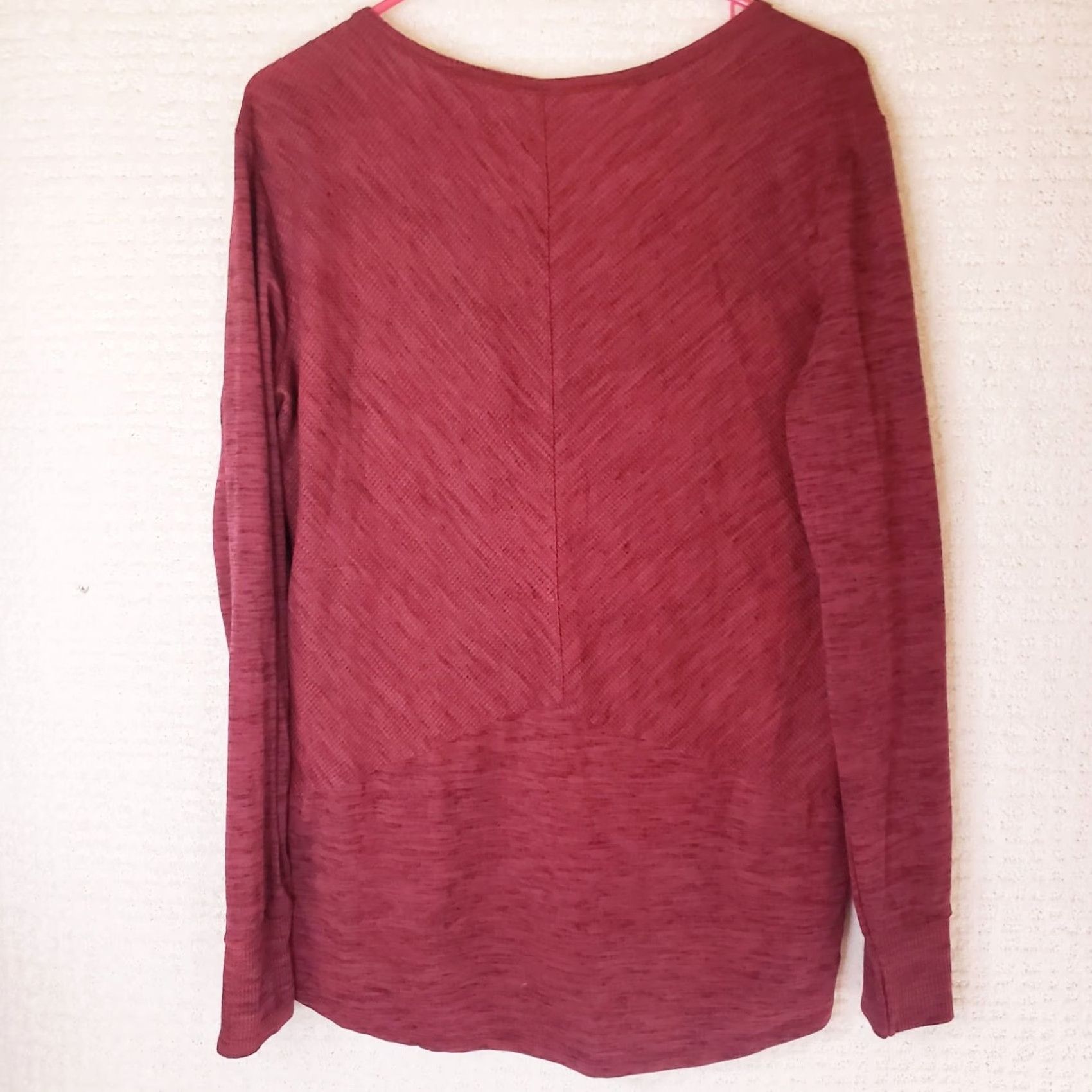 Vintage Kuhl Womens Henley Thermal Top L Red Long Sleeve Pullover Button Knit Floral Pattern Raglan Sleeve Casual Travel Womens L Size L / US 10 / IT 46 - 7 Thumbnail
