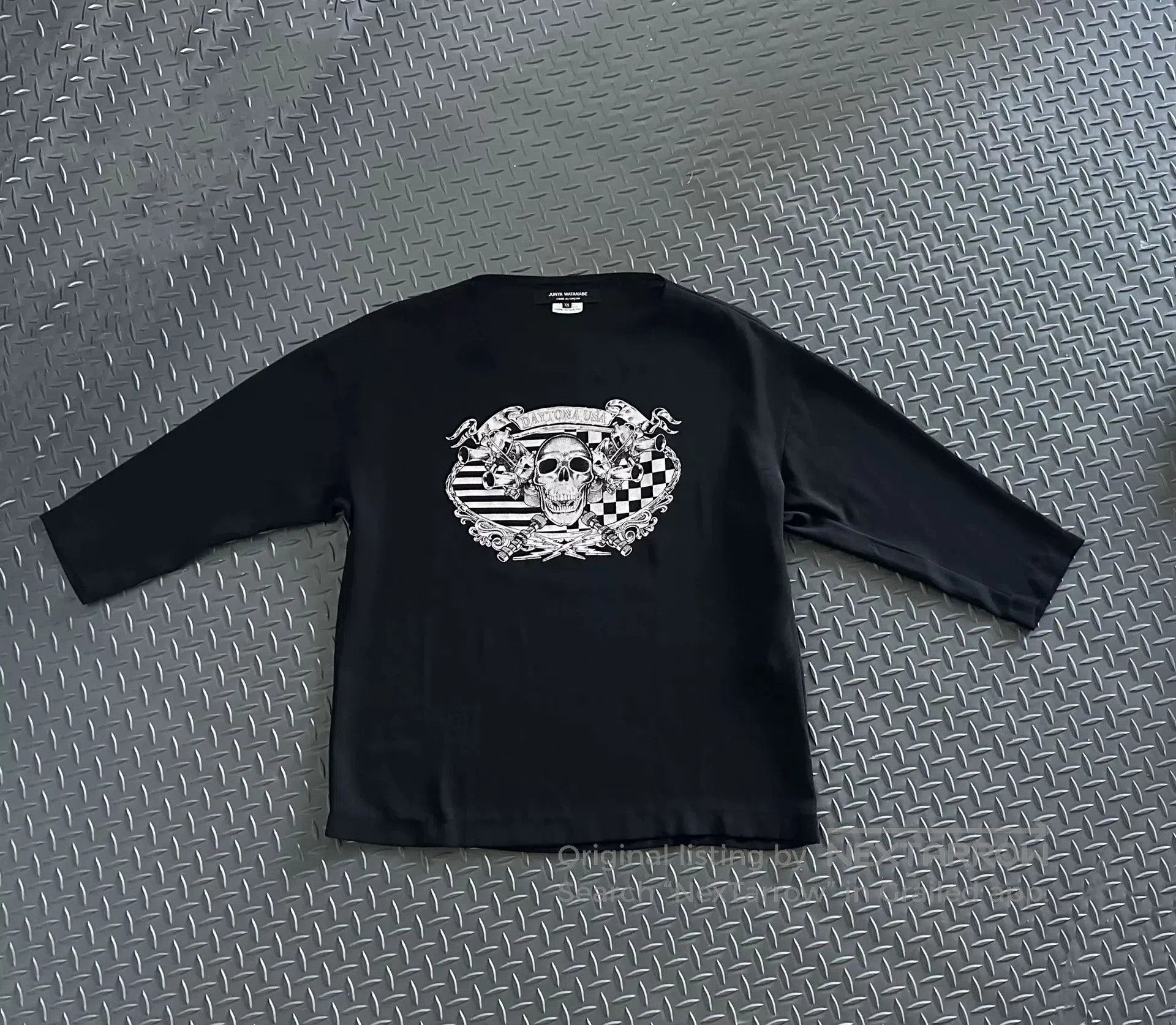 Junya Watanabe Junya Watanabe Black Sheer T-shirt. Size XS / US 0-2 / IT 36-38 - 1 Thumbnail