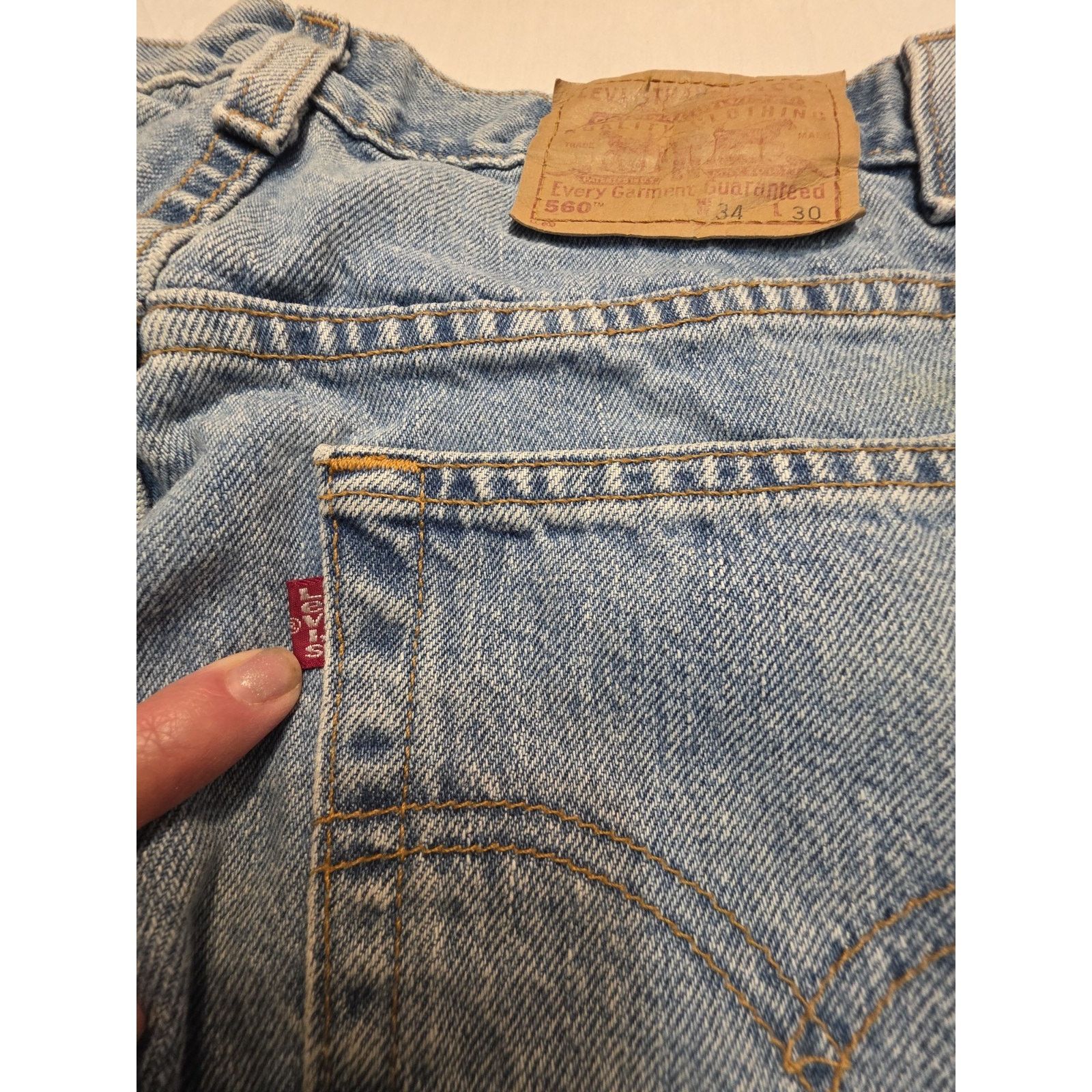 Levi's Levis 560 Loose Fit Tapered Leg 34x30 Blue Jeans Size US 34 / EU 50 - 8 Thumbnail