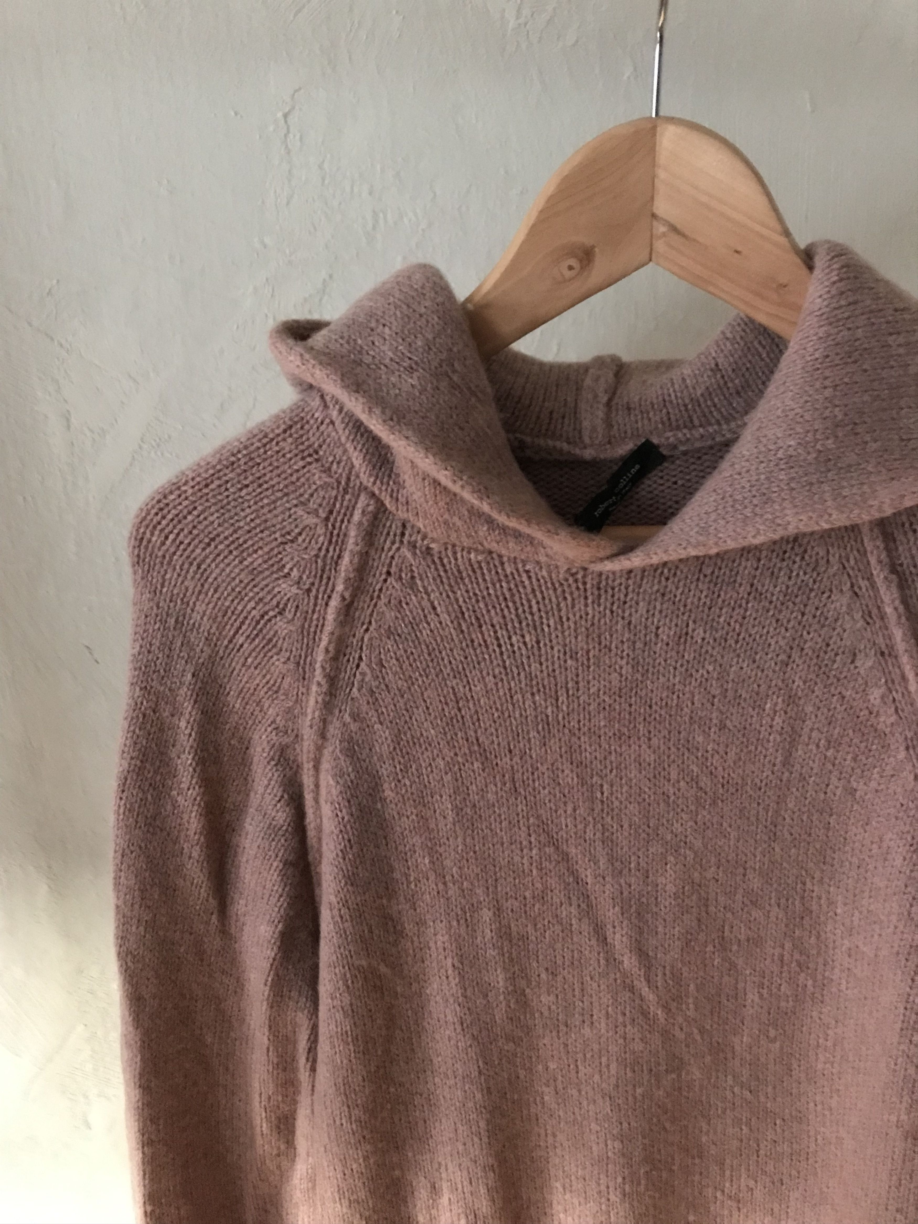 Roberto Collina Roberto Collina merino wool hooded sweater, pink/sand Size US L / EU 52-54 / 3 - 3 Thumbnail