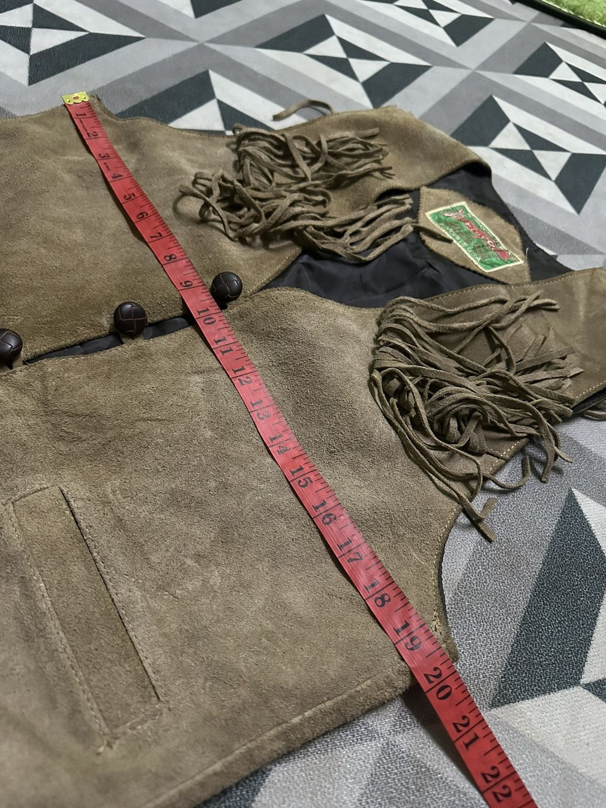 Vintage Portugal cowboy leather vest Size US M / EU 48-50 / 2 - 8 Thumbnail