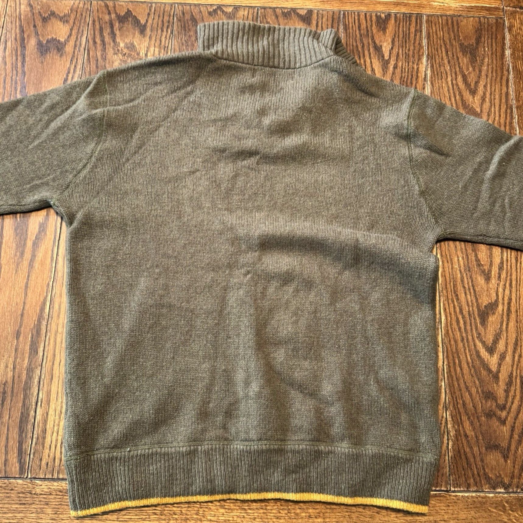 Vintage VINTAGE Irelands Eye Sweater Mens Medium Green Wool Pullover 1/4 Zip Ribbed Heavy Thick Knit Mock Neck 1/4 Zip Wool Size US M / EU 48-50 / 2 - 5 Thumbnail
