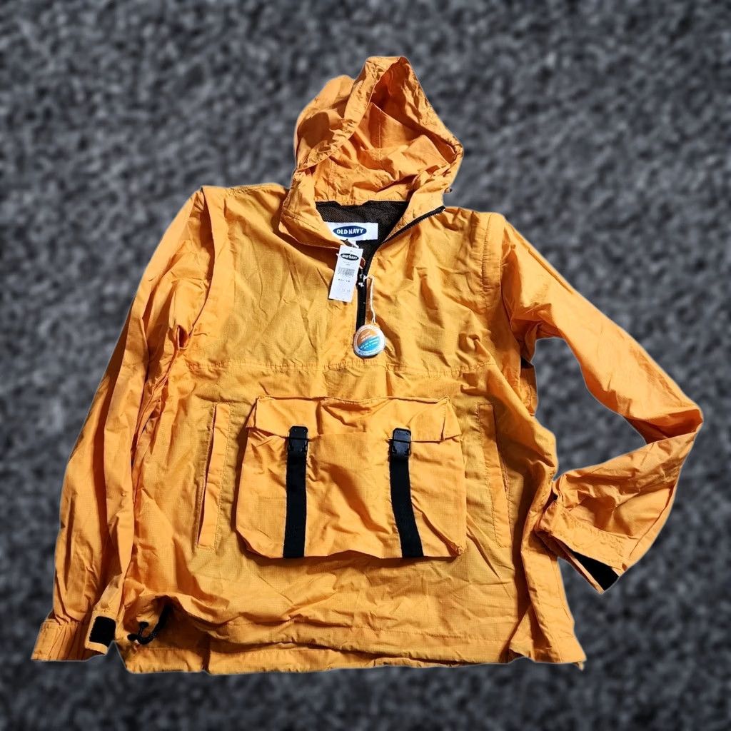 Old Navy Vintage Old Navy Windbreaker Jacket Orange M Mens Regular XS? Size US M / EU 48-50 / 2 - 1 Thumbnail