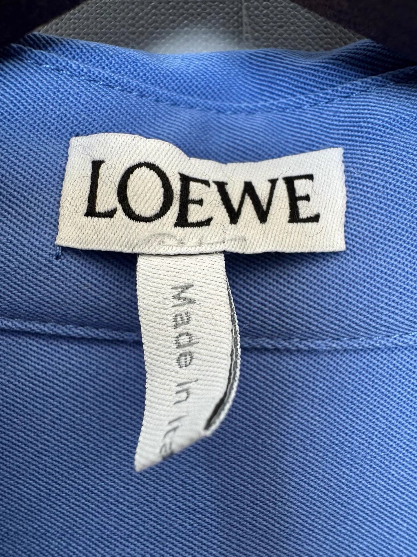 Loewe Loewe Blue Wool Collared Long Sleeve Shirt K36 Size US XL / EU 56 / 4 - 3 Thumbnail