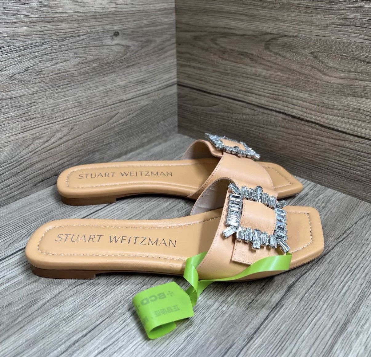 Stuart Weitzman Stuart Weitzman Crystal Slide Sandals J41 Size US 7 / IT 37 - 4 Thumbnail