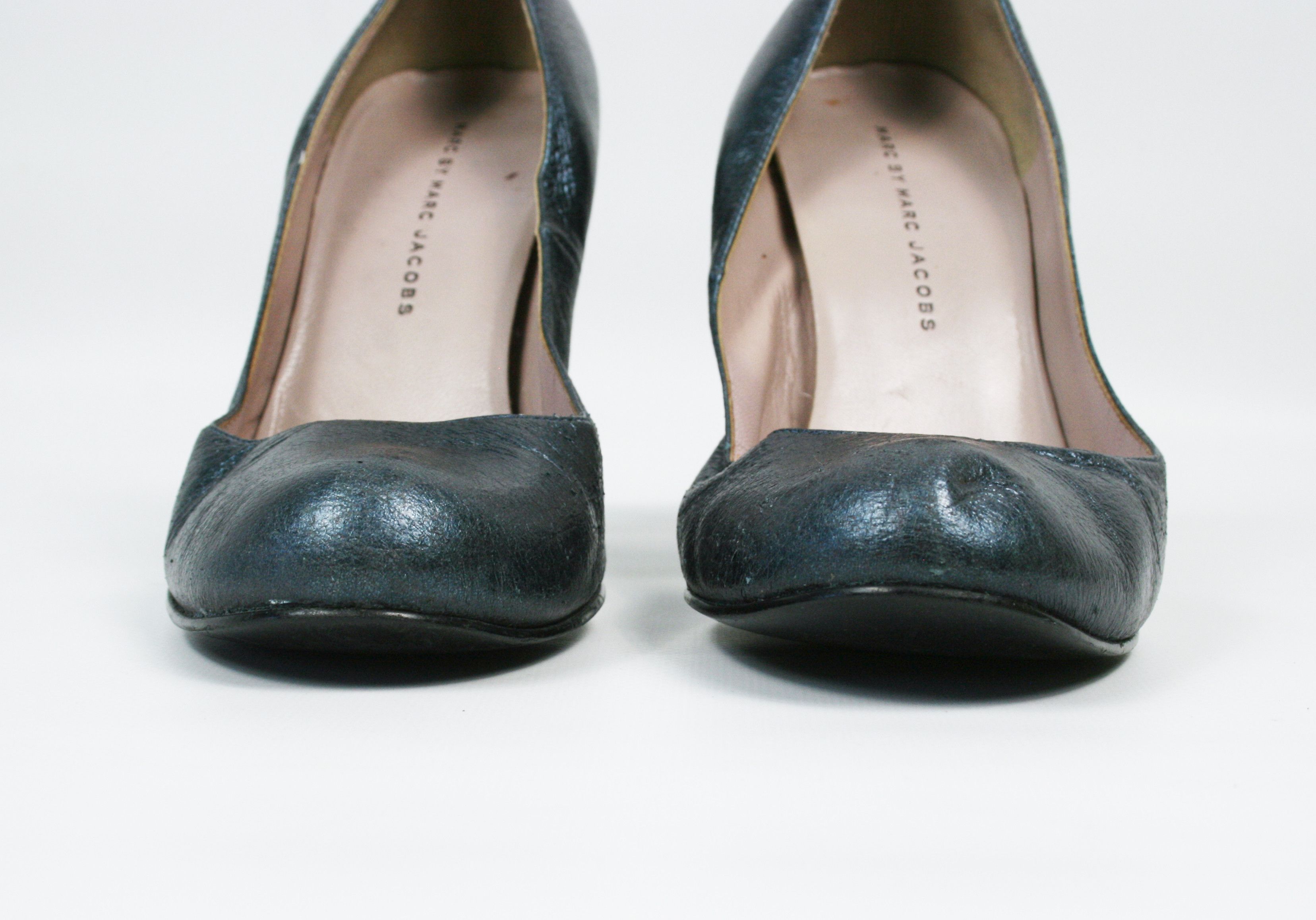 Marc Jacobs Nude Pattern Leather Heels Size US 8.5 / IT 38.5 - 3 Thumbnail