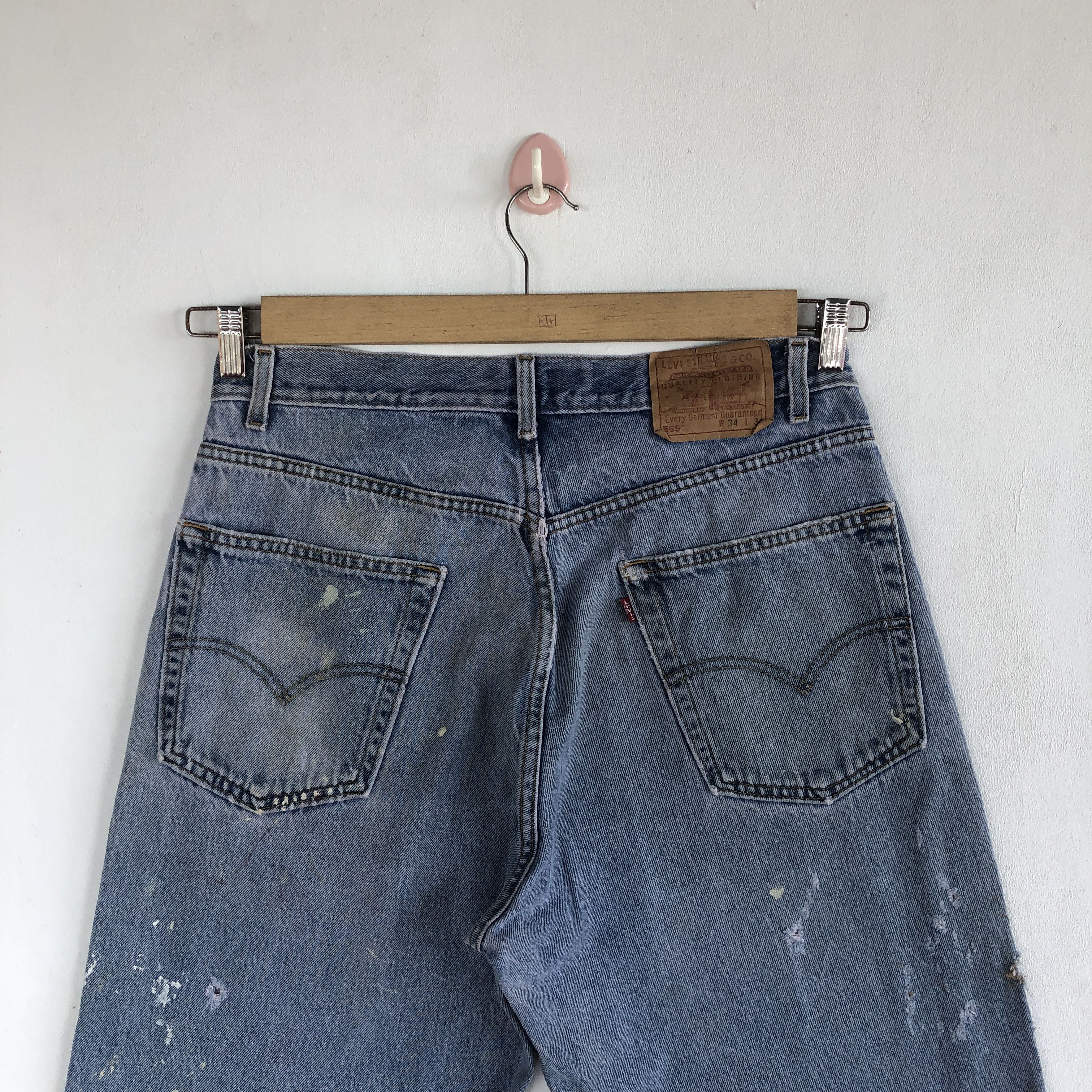 Levi's Vintage Levis Distressed Baggy Jeans Levi's 569 Faded Denim Size US 30 / EU 46 - 6 Thumbnail