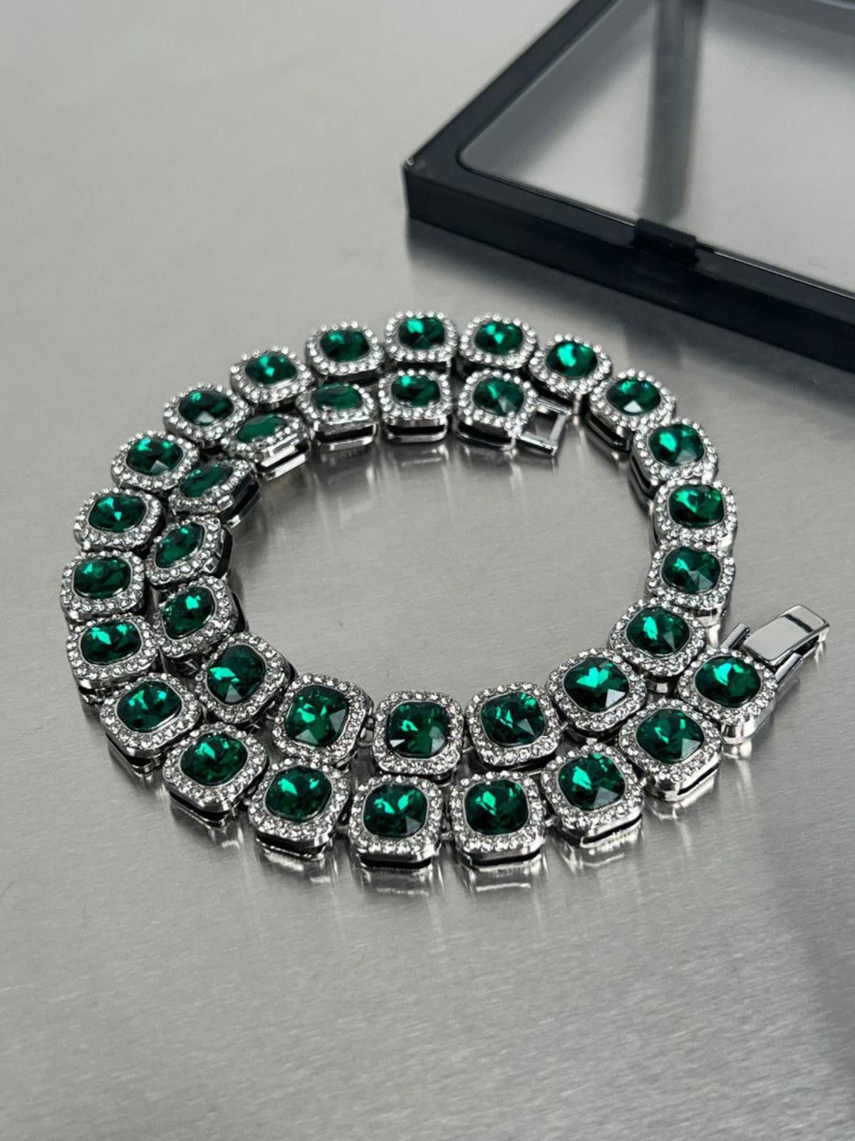 Jewelry Rhinestone Tennis Icy Chain Necklace Size ONE SIZE - 5 Thumbnail