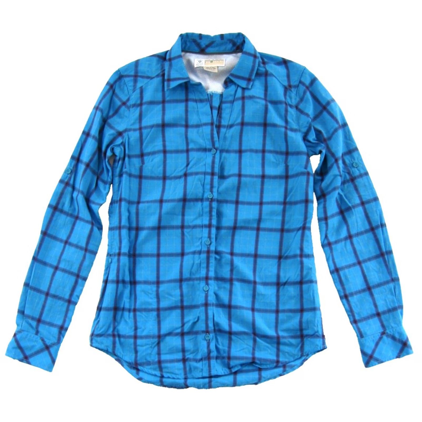 ExOfficio EXOFFICIO Blouse Shirt Plaid Long Sleeve Collared XS Blue Pink Yellow 90s Classic Retro 0-2 Womens Size XS / US 0-2 / IT 36-38 - 2 Thumbnail