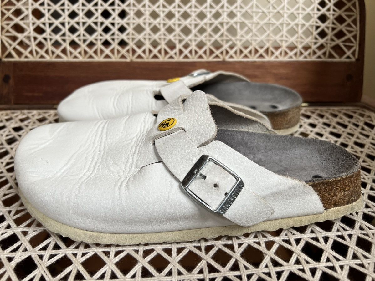 Birkenstock Birkenstock Leather Boston White Comfort Clogs EU 38 Size US 8 / IT 38 - 5 Thumbnail