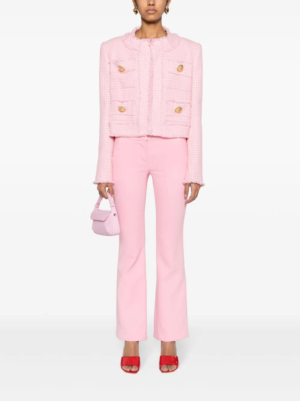 Balmain o1y0625 Sweatpant in Pink Size 28" / US 6 / IT 42 - 5 Thumbnail