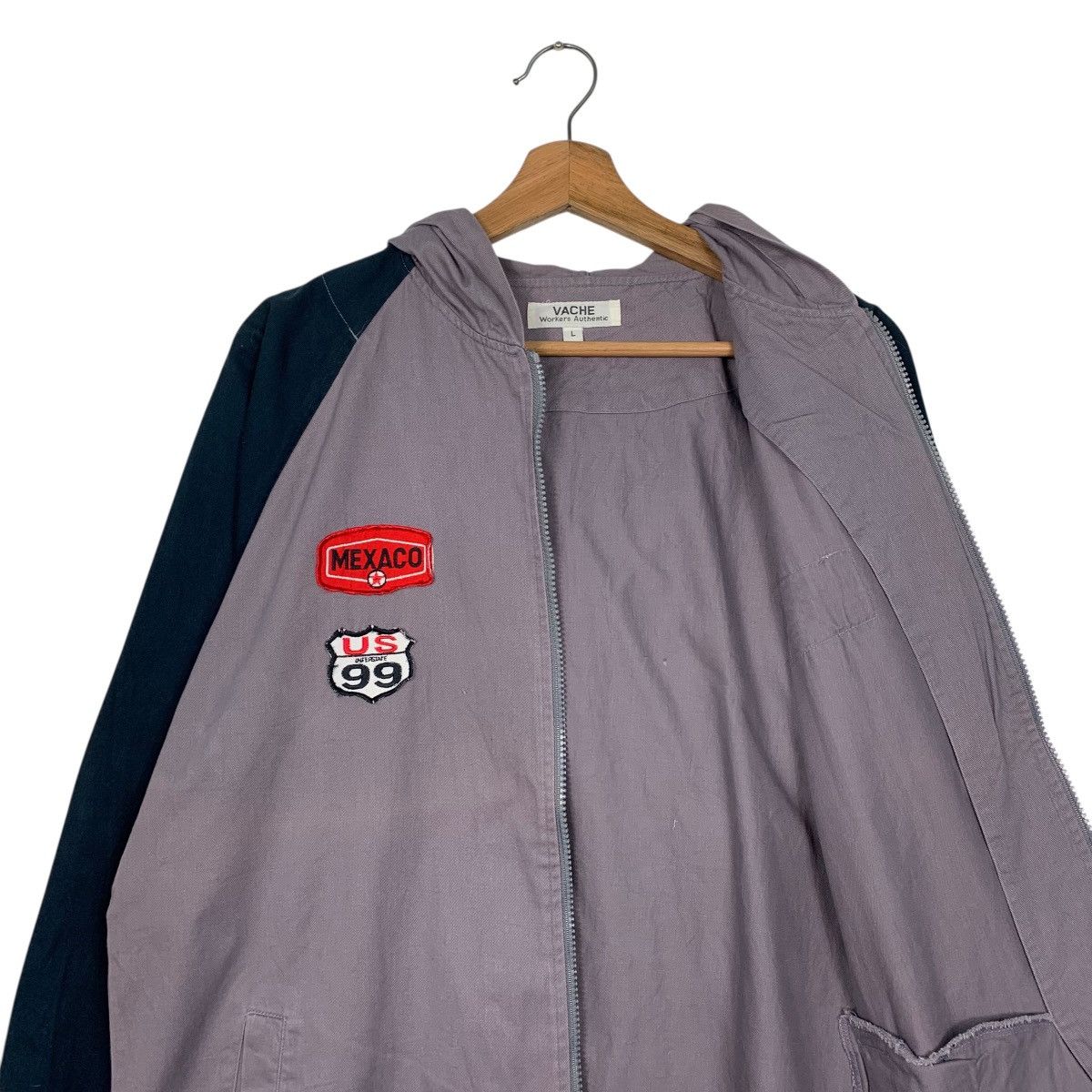 Japanese Brand Bard Trucker US Route 99 Hooded Zipper Jacket Size US L / EU 52-54 / 3 - 11 Thumbnail