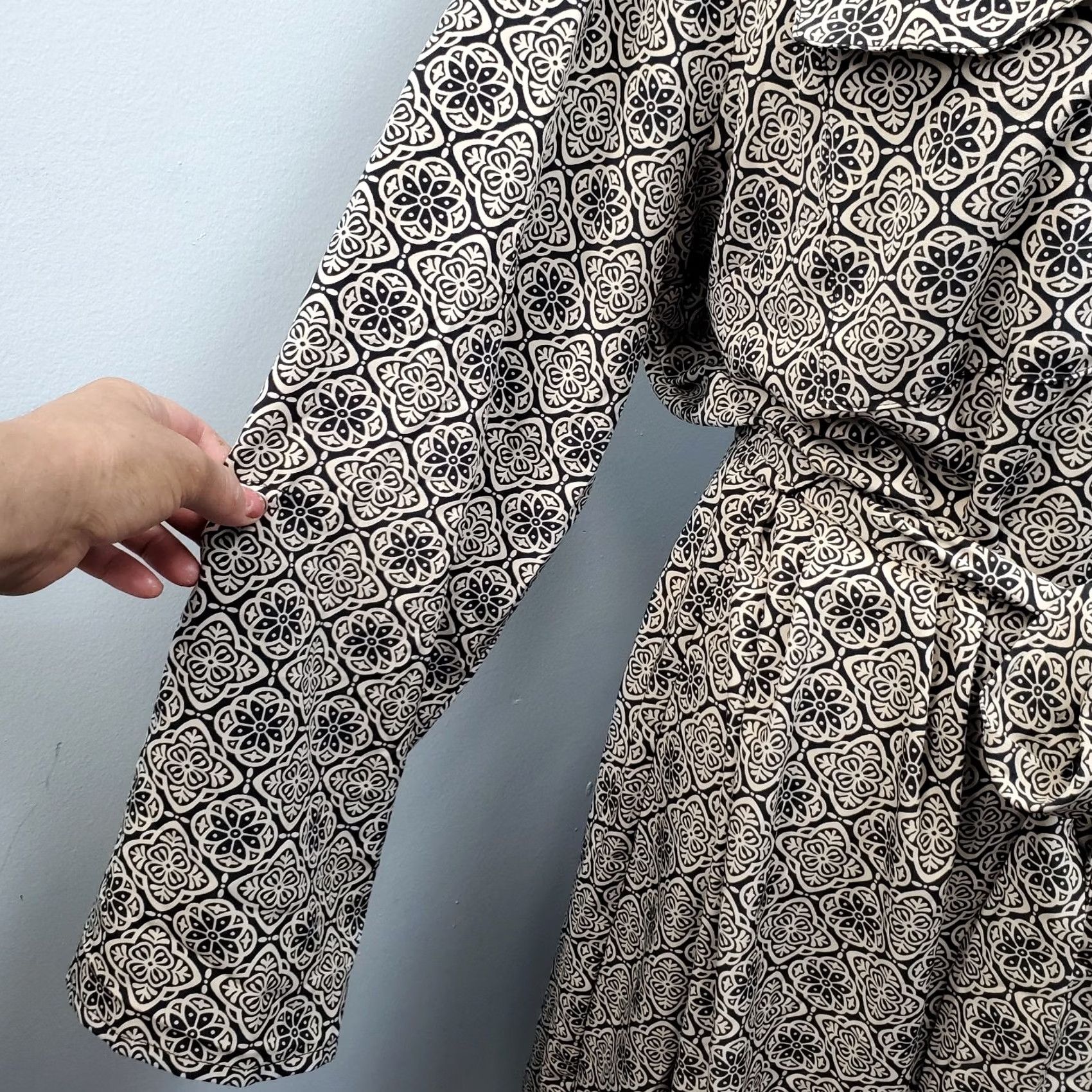 Vintage Nike Womens Shirt Dress - Floral Print - Knee Length - Size 2X - Brown Black - NY Collection Size XXL / US 16-18 / IT 52-54 - 5 Thumbnail