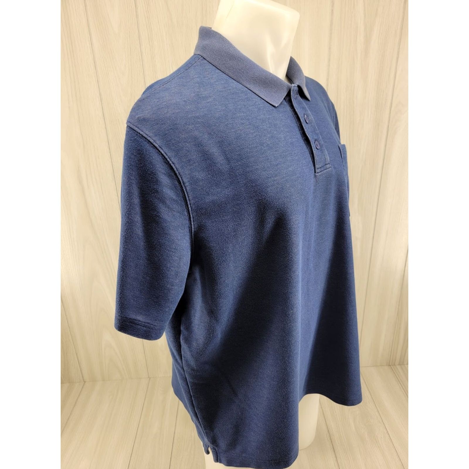 Carhartt Carhartt K570 Mens XL REG Blue Short Sleeve Polo Shirt Work Casual Pocket Shirt Size US XL / EU 56 / 4 - 6 Thumbnail