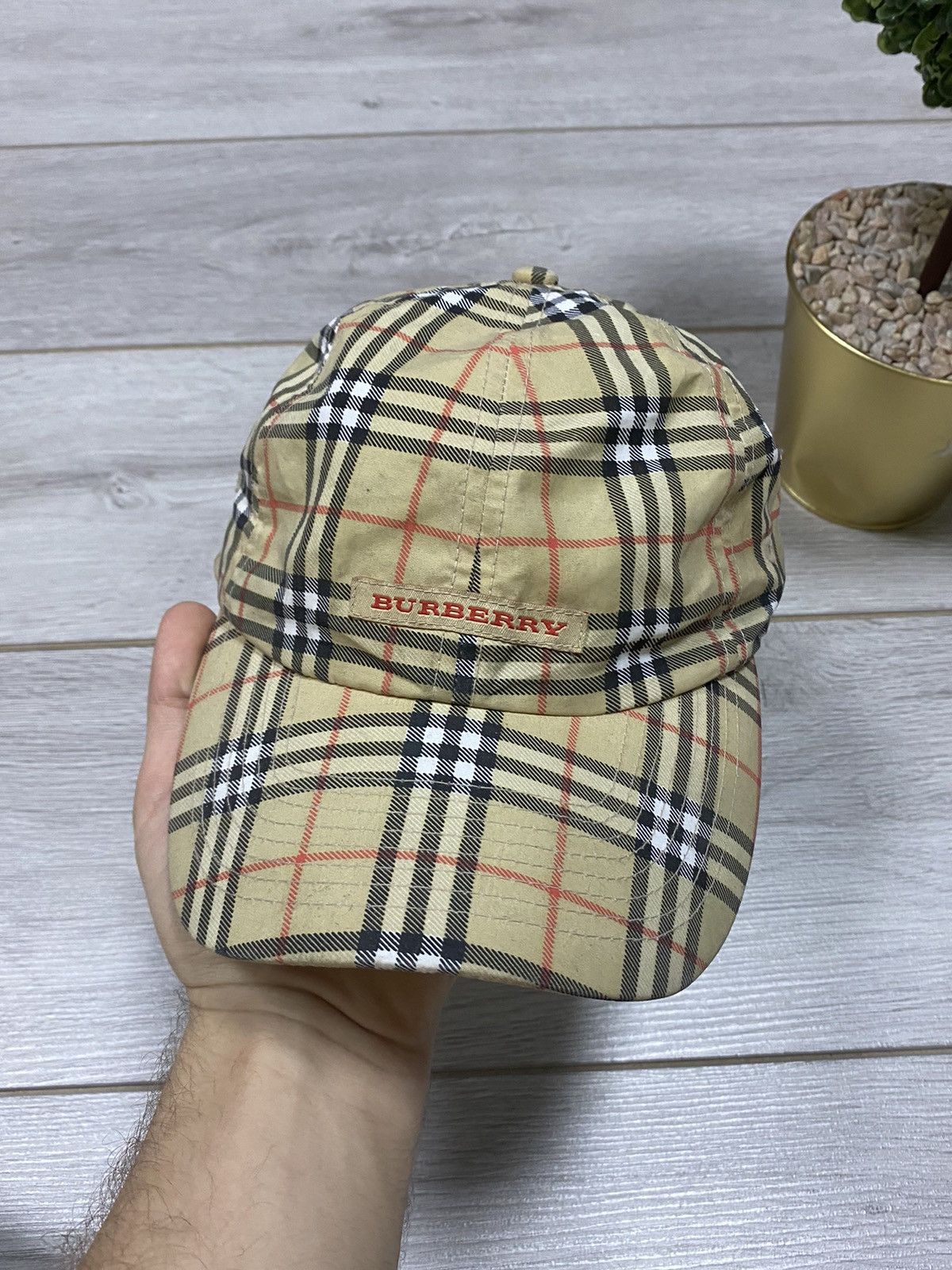 Burberry nova check cap deals