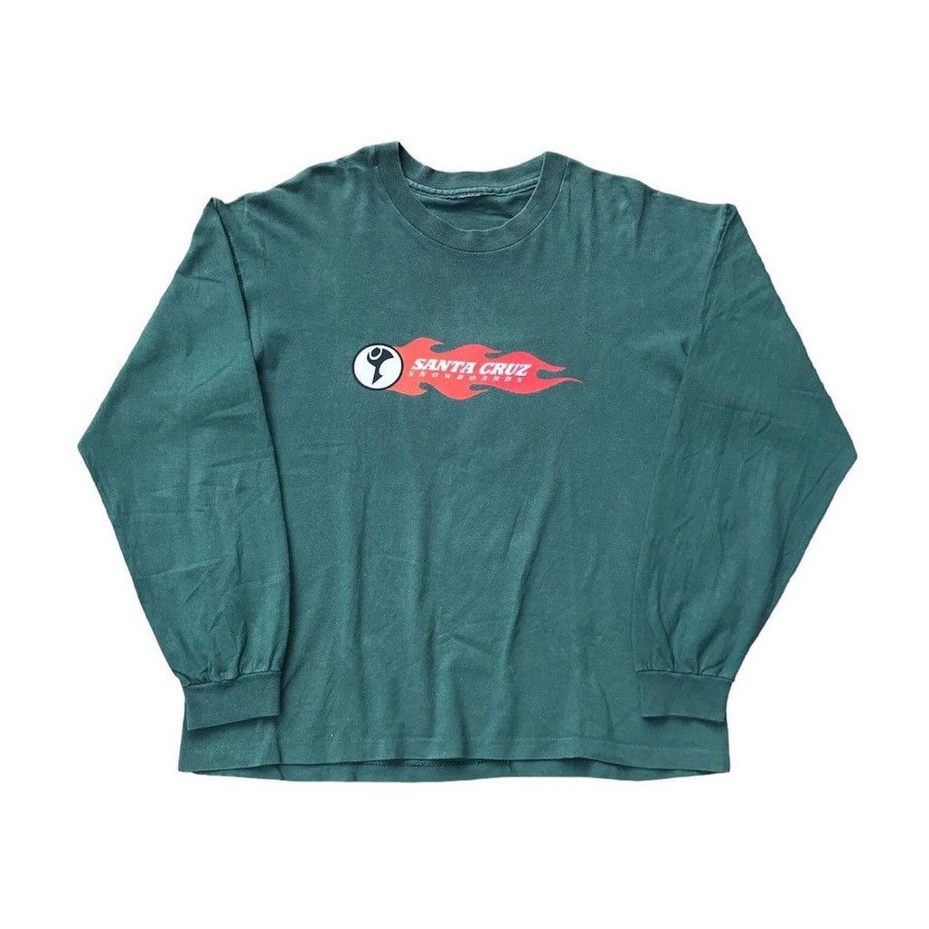Santa Cruz Skateboards Vintage Santa Cruz Snowboards Skateboards Long Sleeve Tee Size US L / EU 52-54 / 3 - 1 Thumbnail