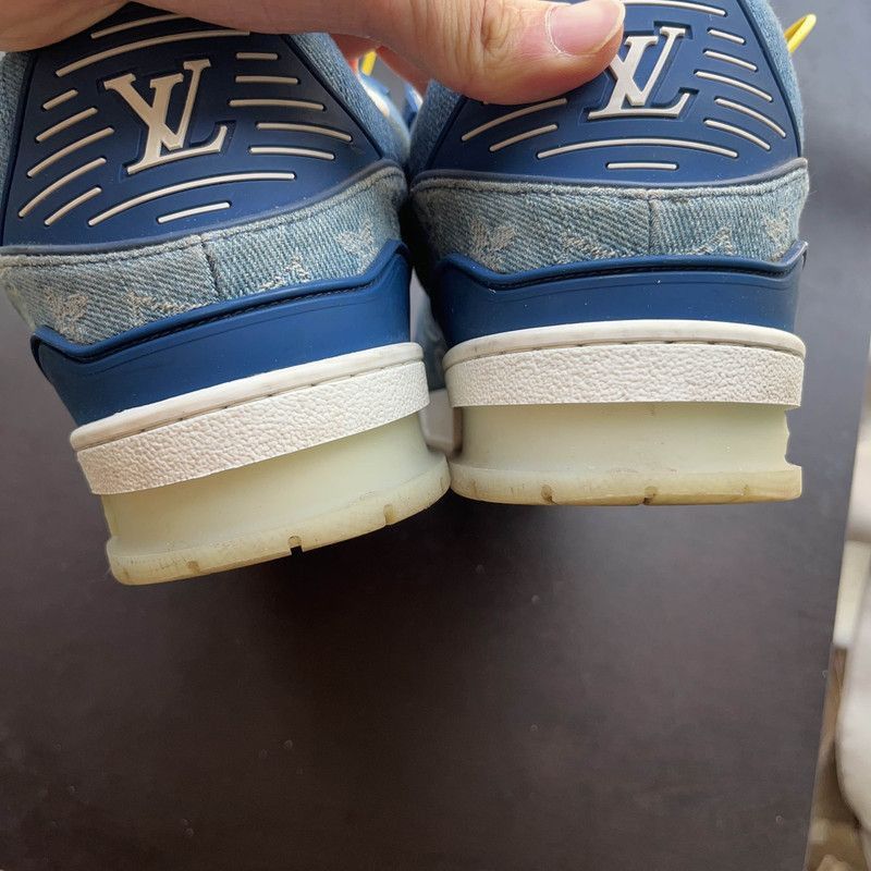 Louis Vuitton Louis Vuitton Denim Low-Top Trainers for Men - Size US 8.5 / EU 41-42 - 7 Thumbnail